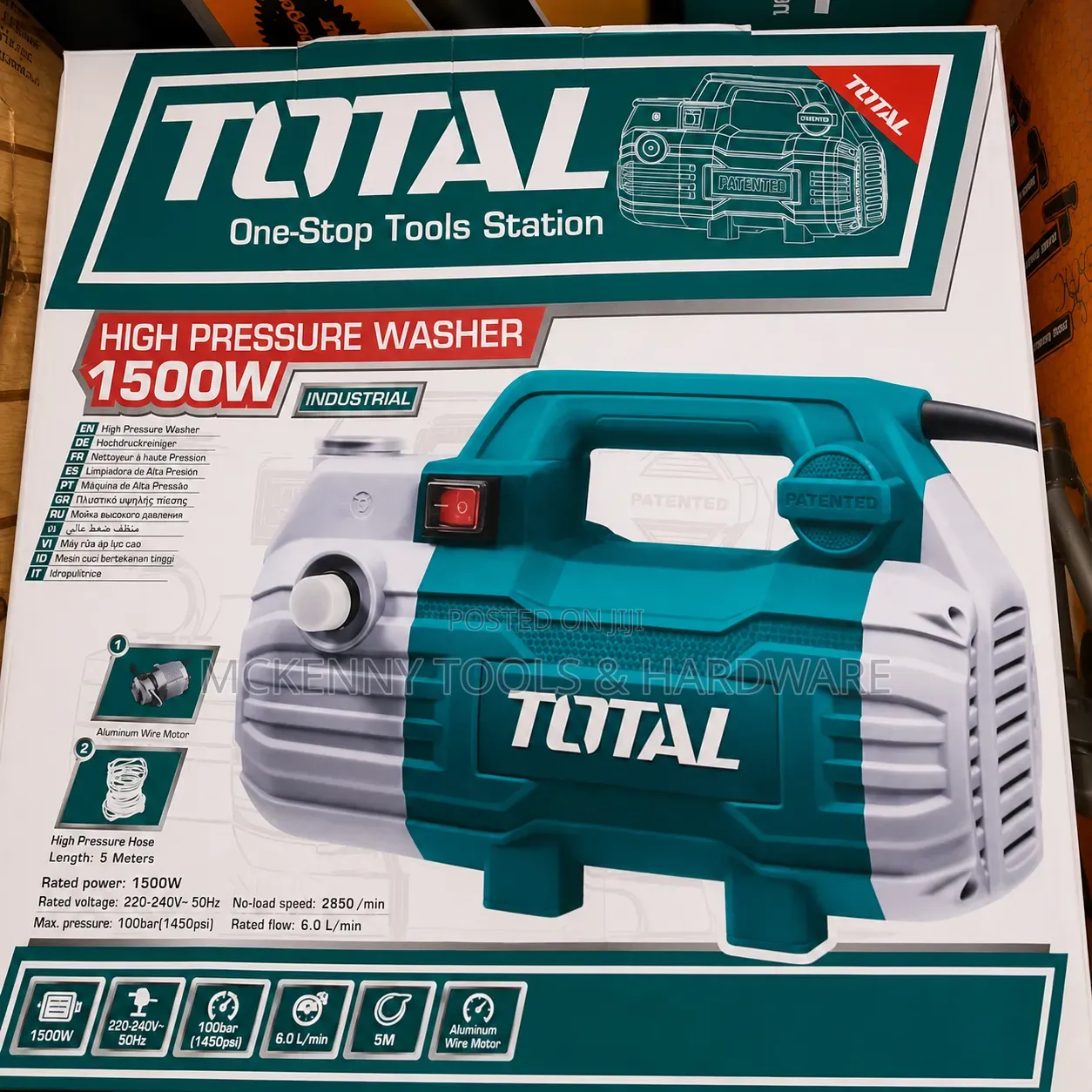 Tools 1500W High Pressure Washer (Model TGT11236).
