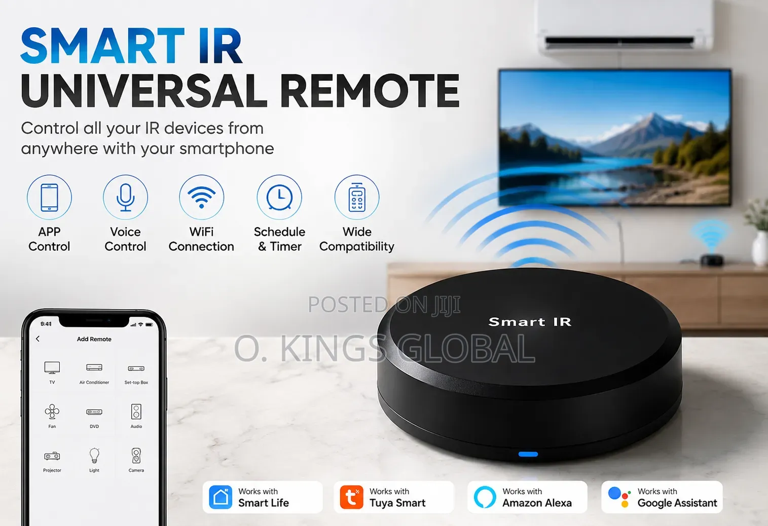 Smart IR WiFi Universal Remote Control – Control All Your IR Devices .