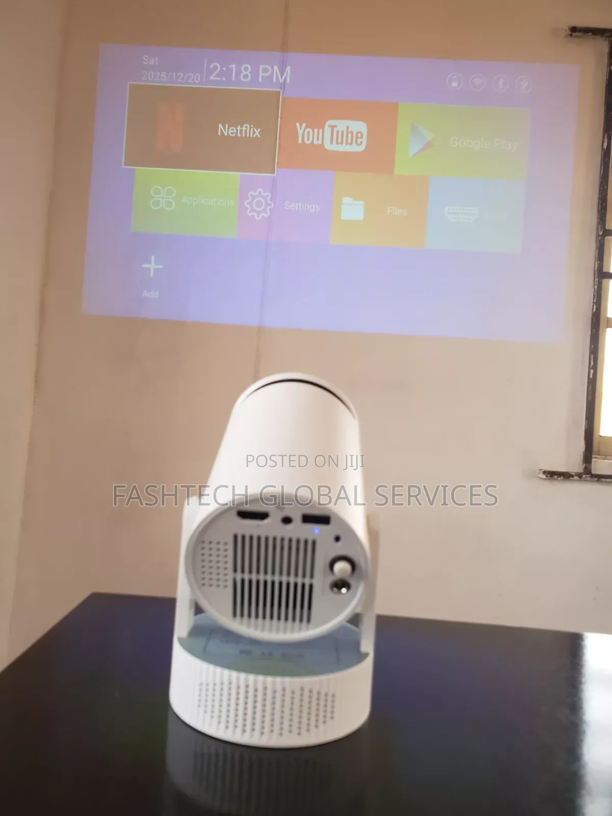 Rechargeable Smart Projector | Full Charge Give You 3 Hours of Usage