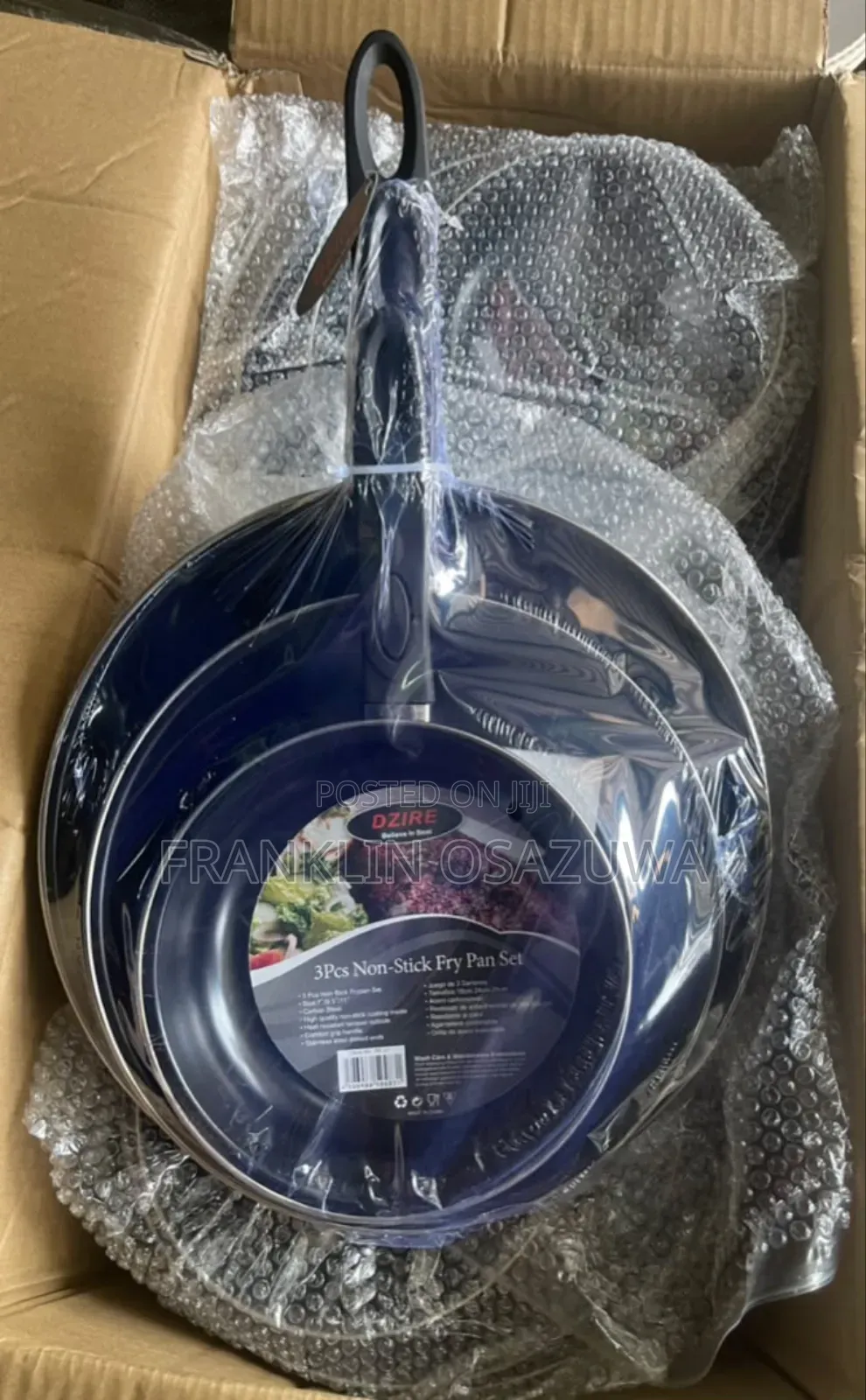 Dzire 3-Piece Non-Stick Frying Pan Set – Premium Aluminum Skillet Set