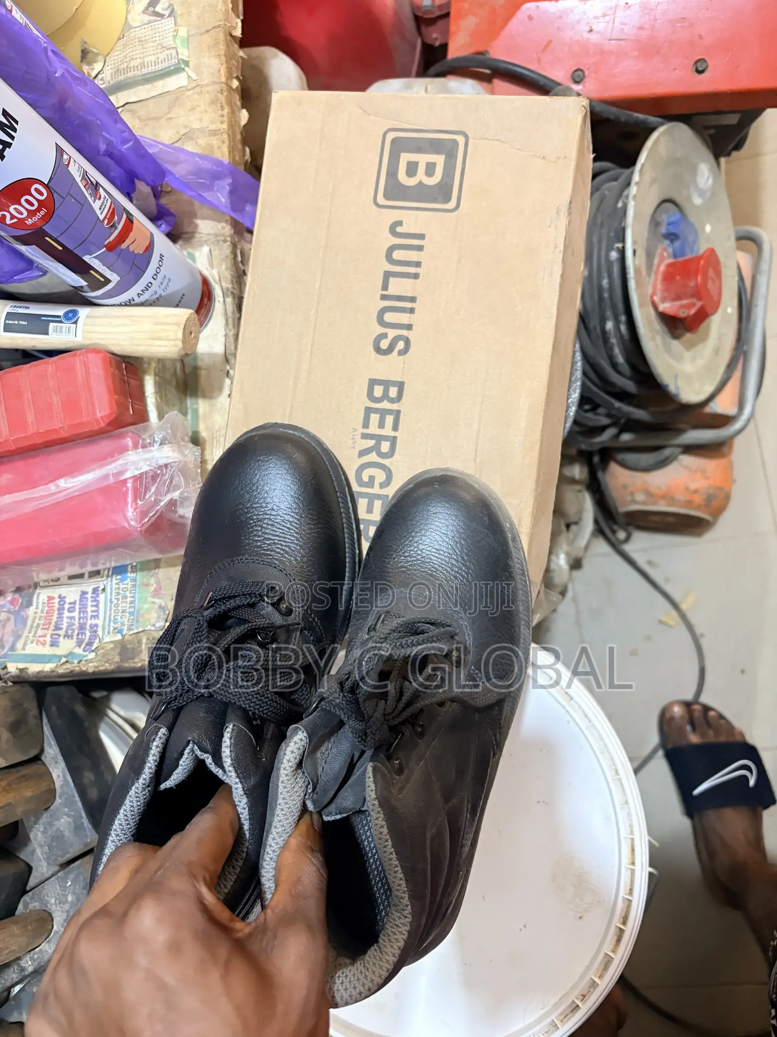 Julius Berger Black Safety Shoes All Sizes