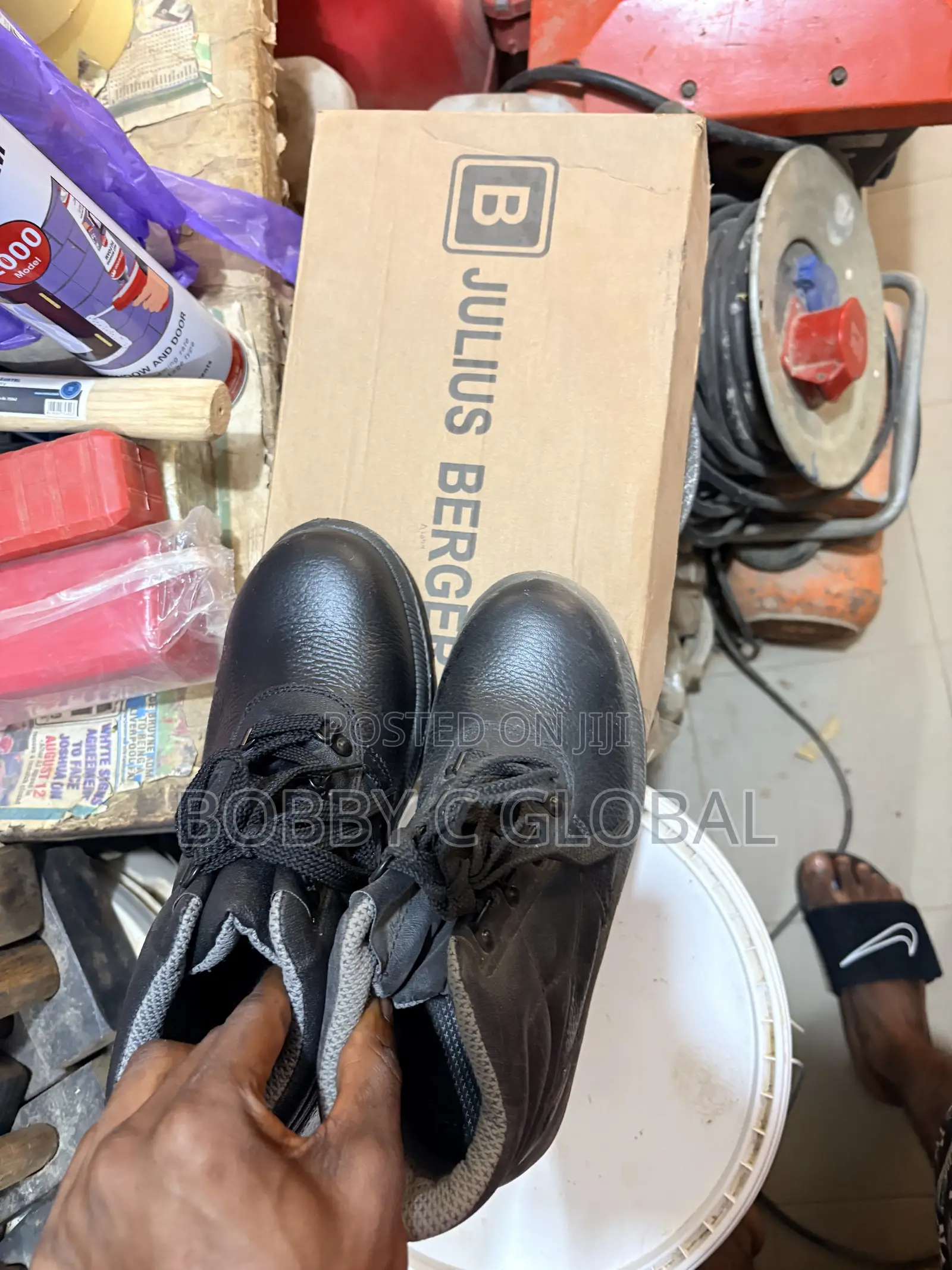 Julius Berger Black Safety Shoes All Sizes