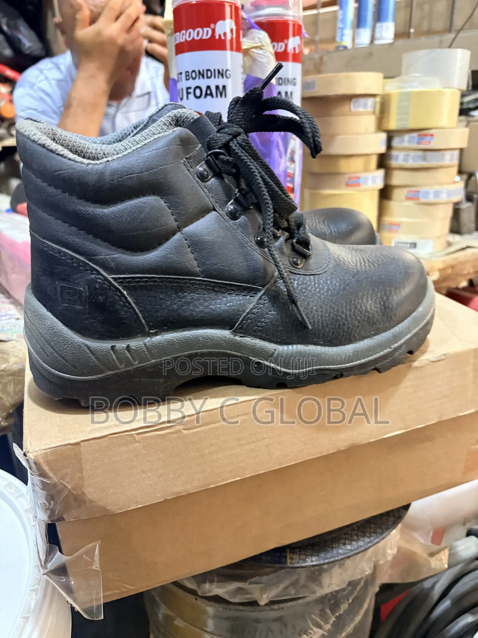 Julius Berger Black Safety Shoes All Sizes