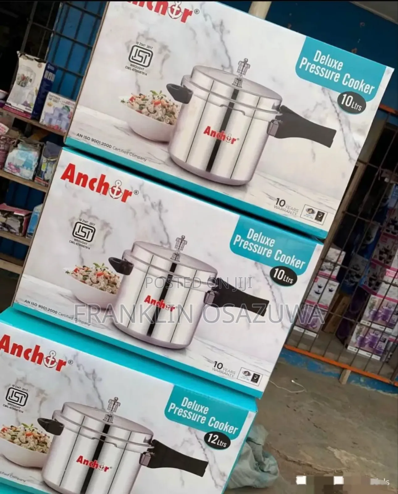Anchor Deluxe Aluminum Pressure Cooker – Heavy Duty Fast Cooking Pot