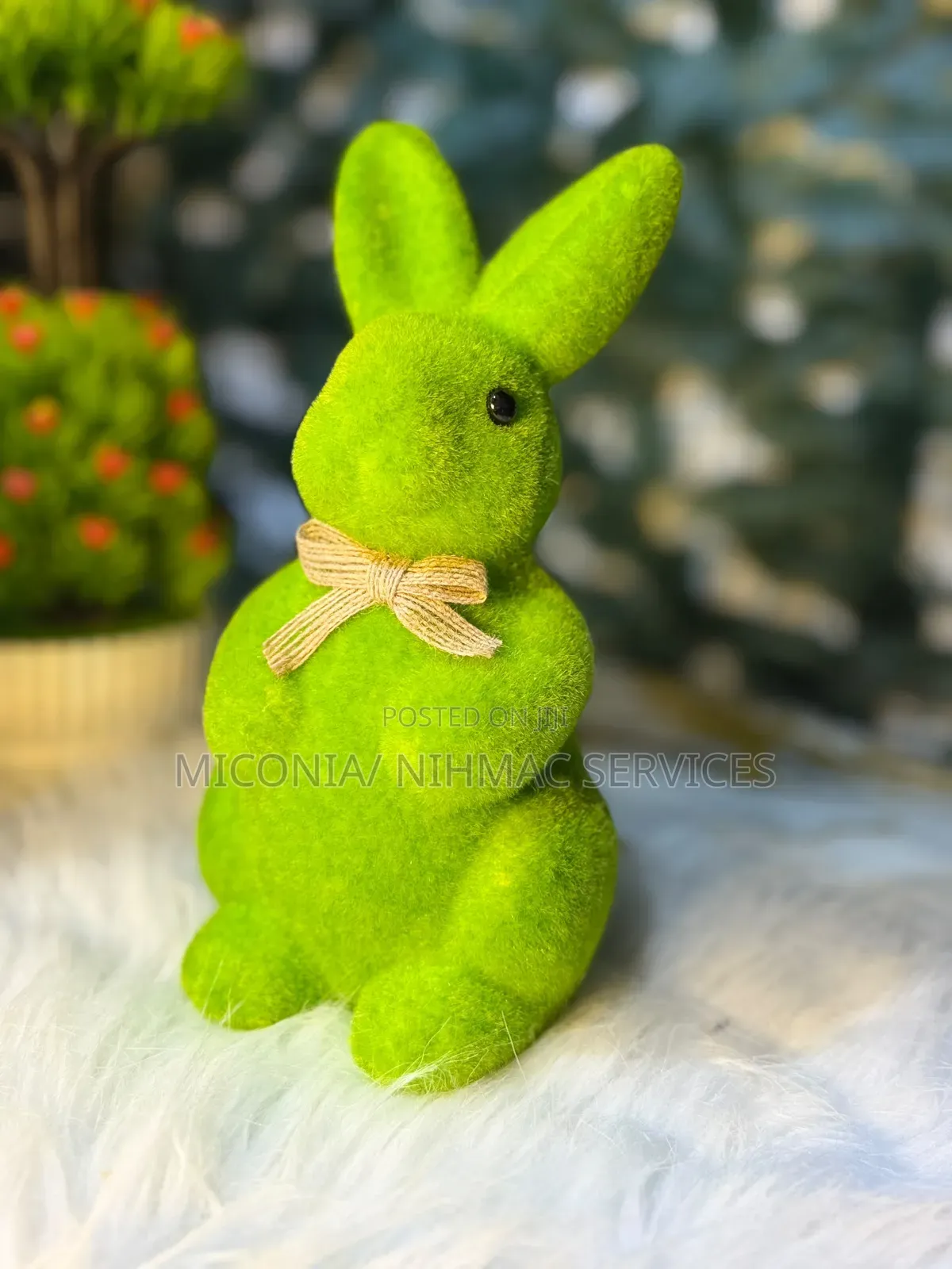 Green Bunny Rabbit Decor