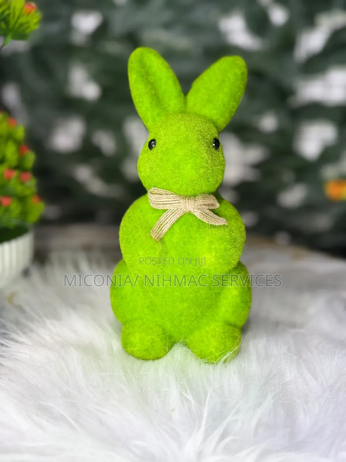 Green Bunny Rabbit Decor