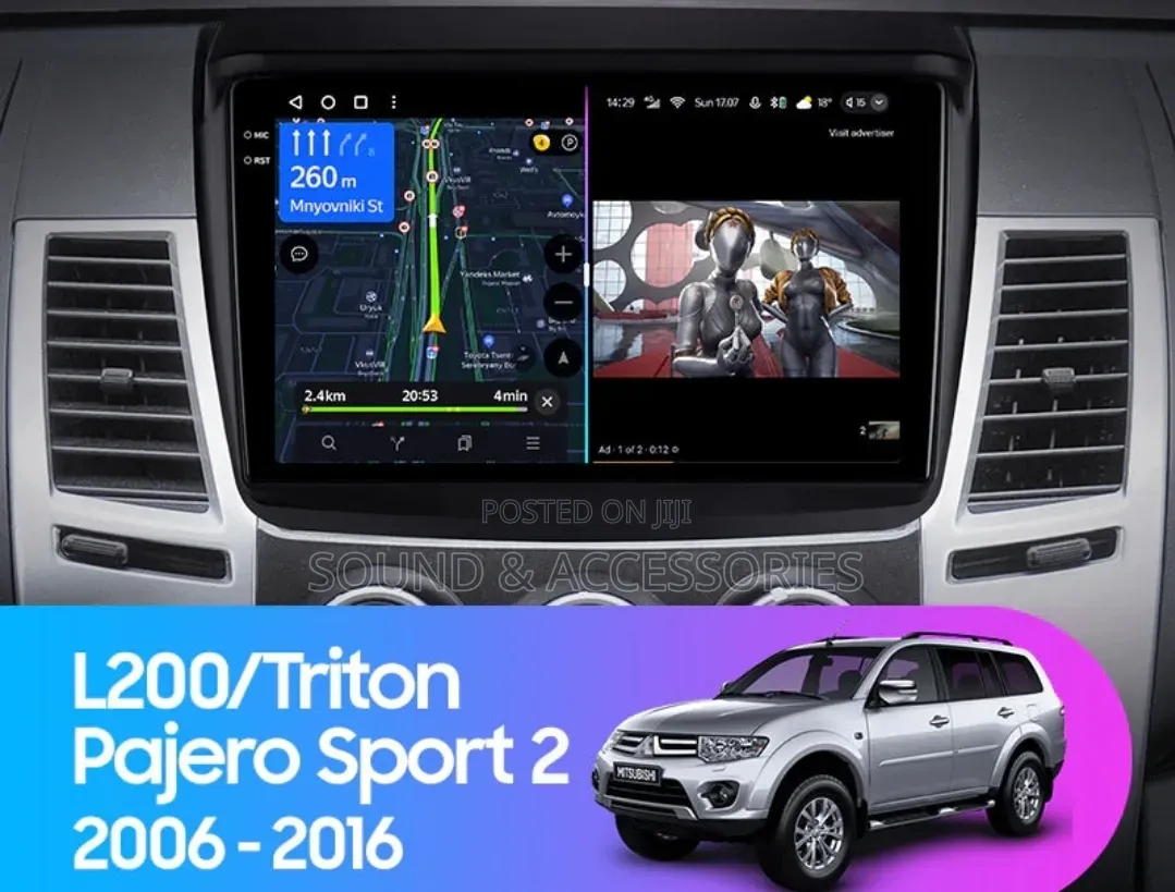 Mitsubushi Pajero Sport L200 Triton 2008-15 Android GPS Navigation Sys