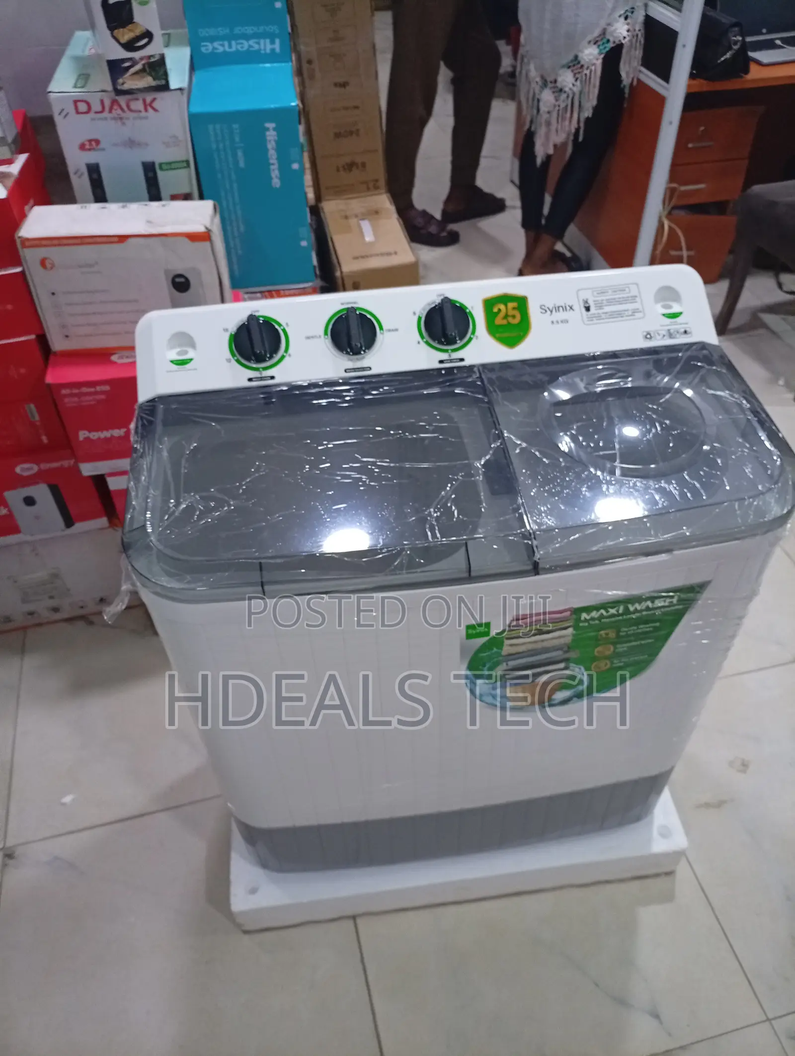 Syinix 8kg Cyber Clean Intelligent Touch-Control Washing Machine