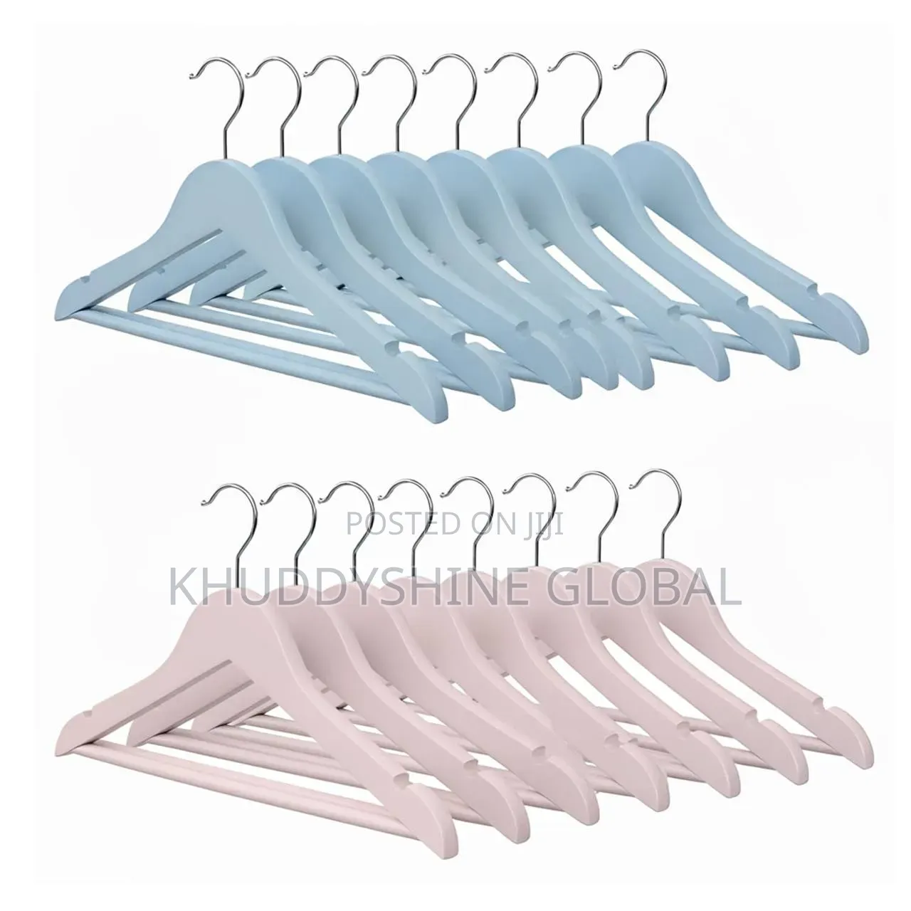 Plastic Cloth Hangers (Pack of 10) Color Varies