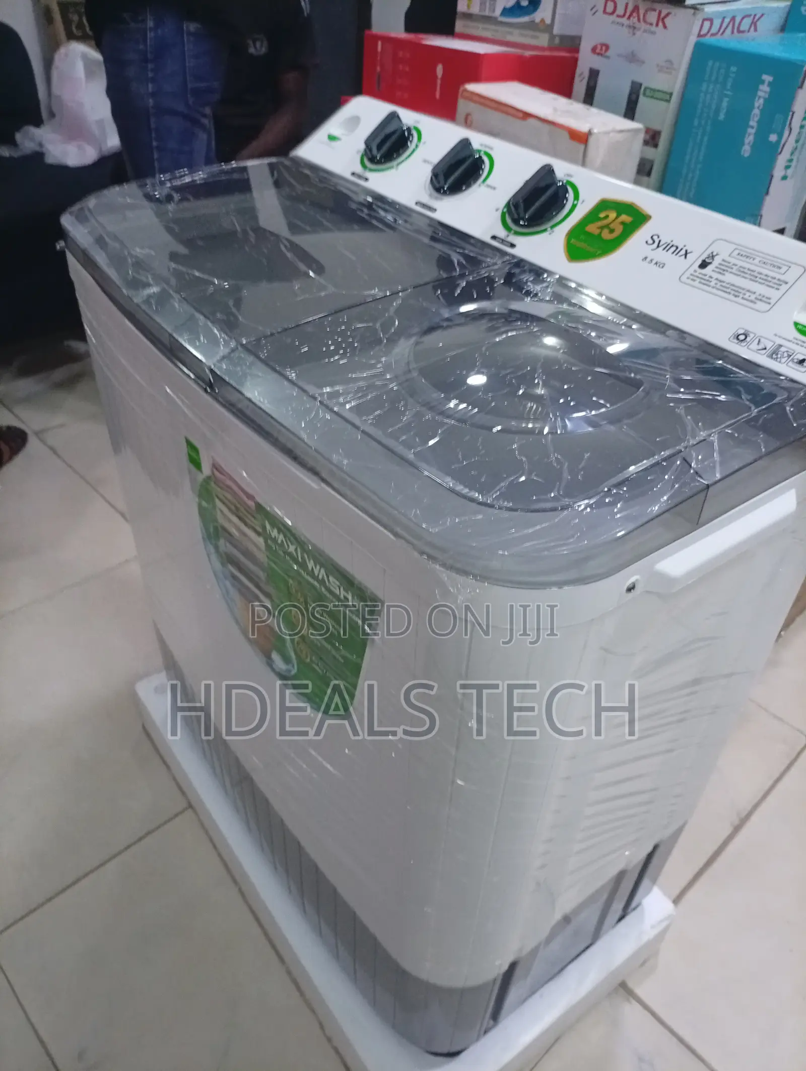 Syinix 8kg AquaSave Resource-Efficient Top-Load Machine