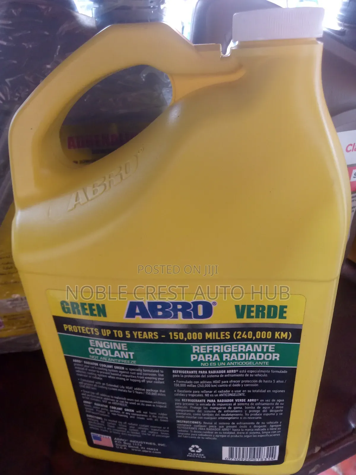 Abro Radiator Coolant Green 4L for Your Car Cooling System