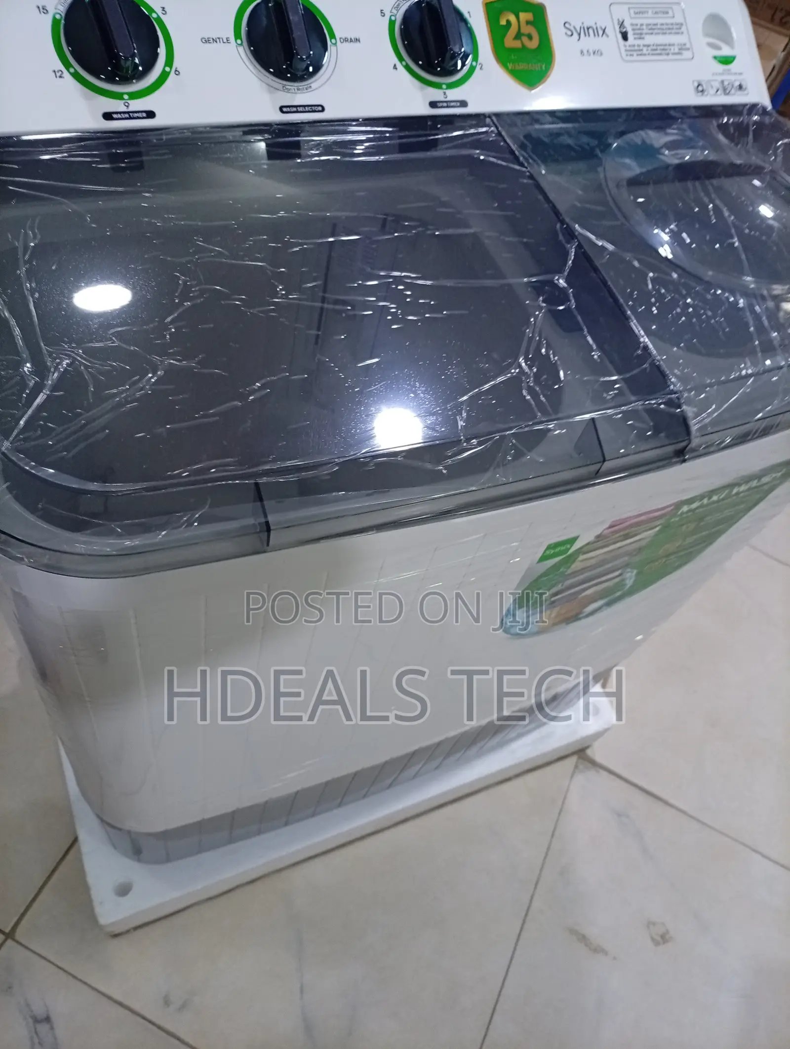 Syinix 8kg Top Load Low-Wattage Green Technology Laundry Unit