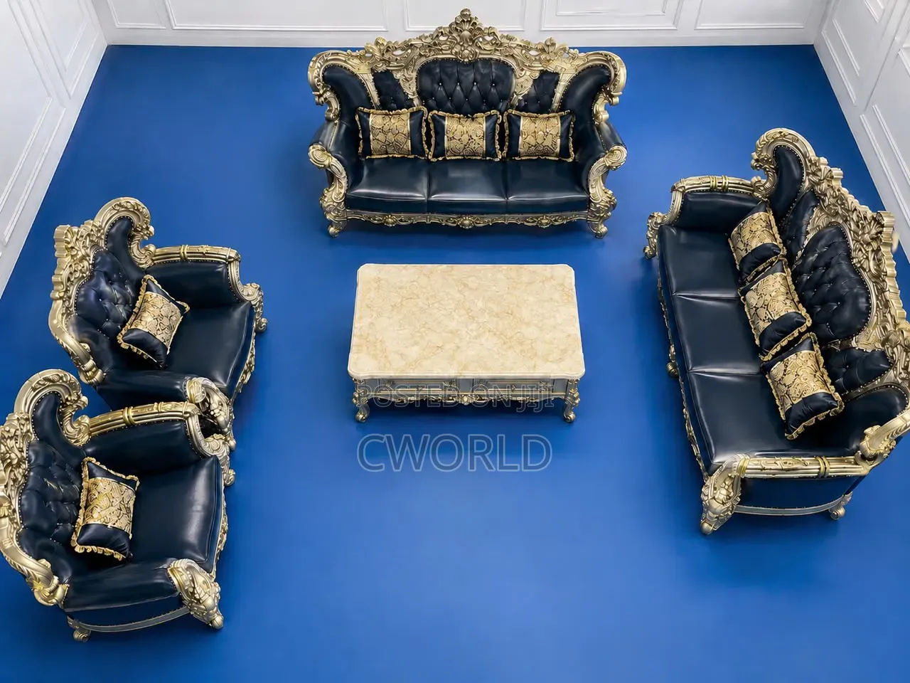Luxury Royal Baroque Sofa Set - Imported