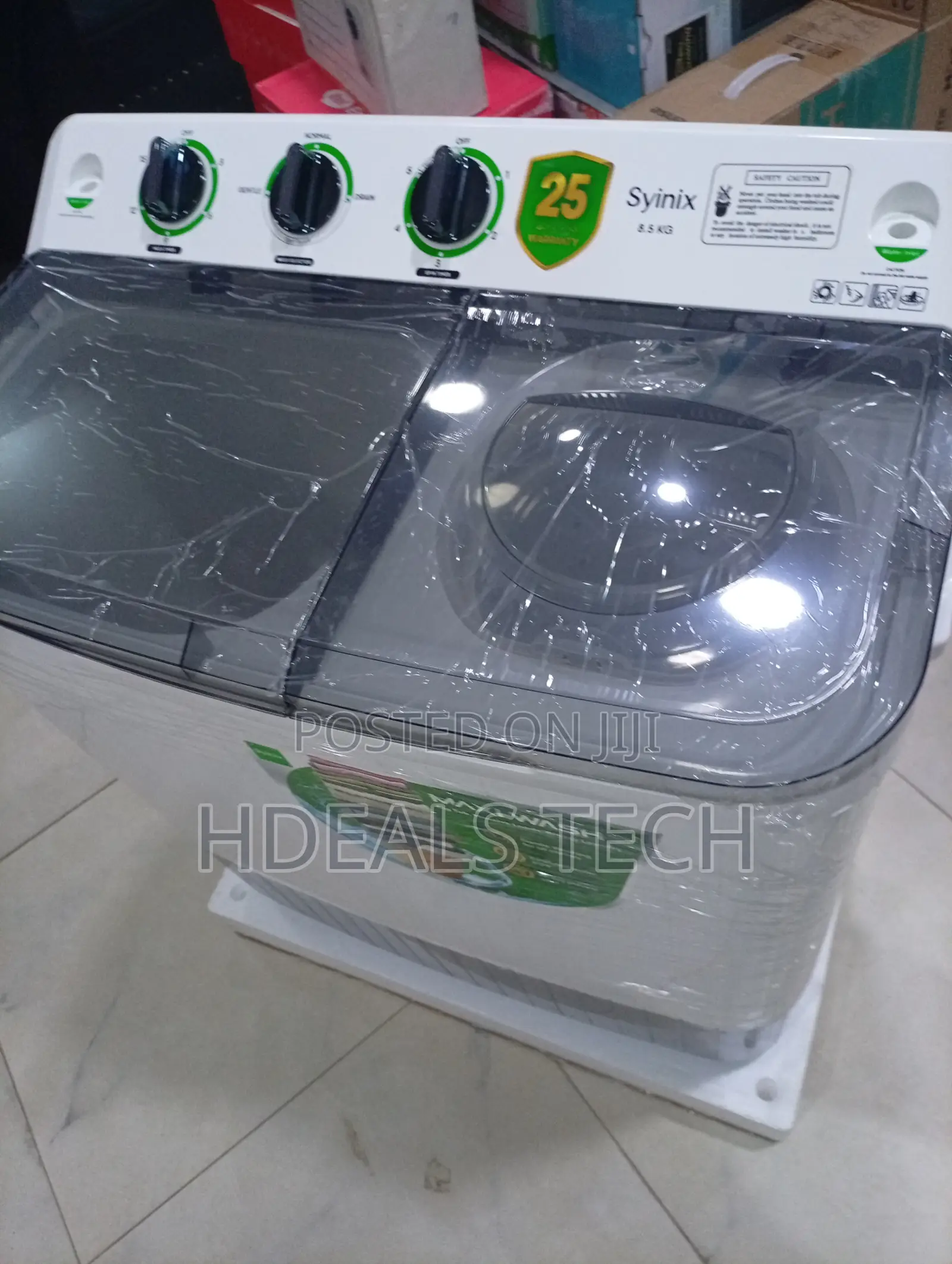Syinix 8kg DuraLoad Long-Lasting Household Fully Automatic Washer