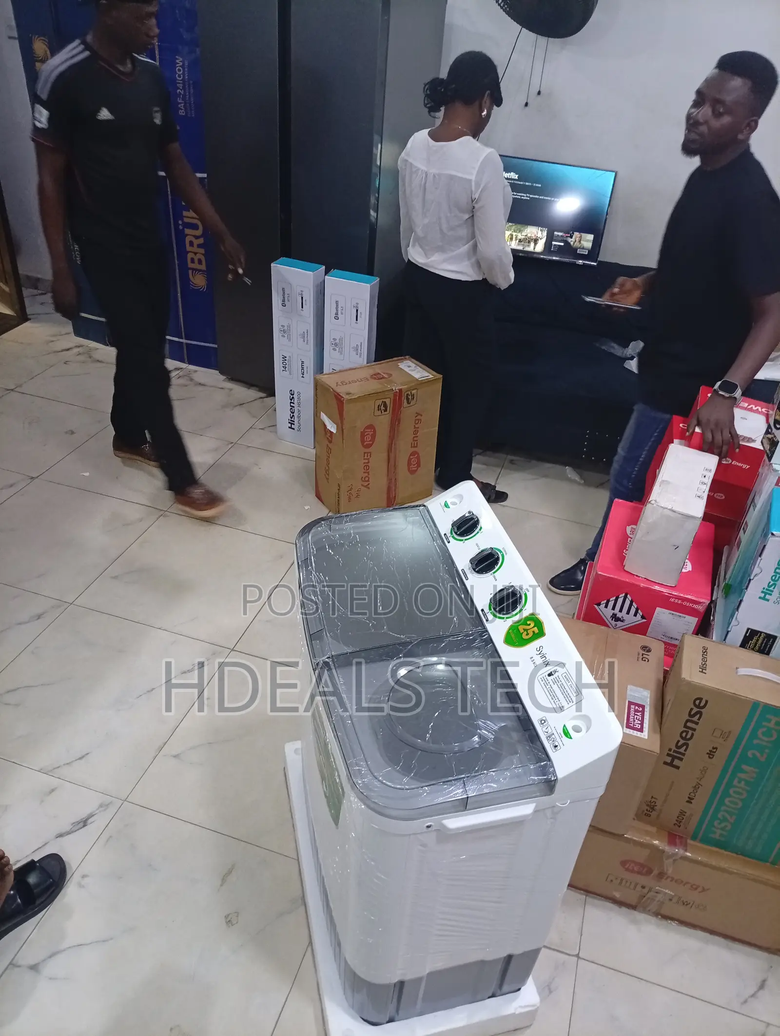 Syinix 8kg DuraLoad Long-Lasting Household Fully Automatic Washer