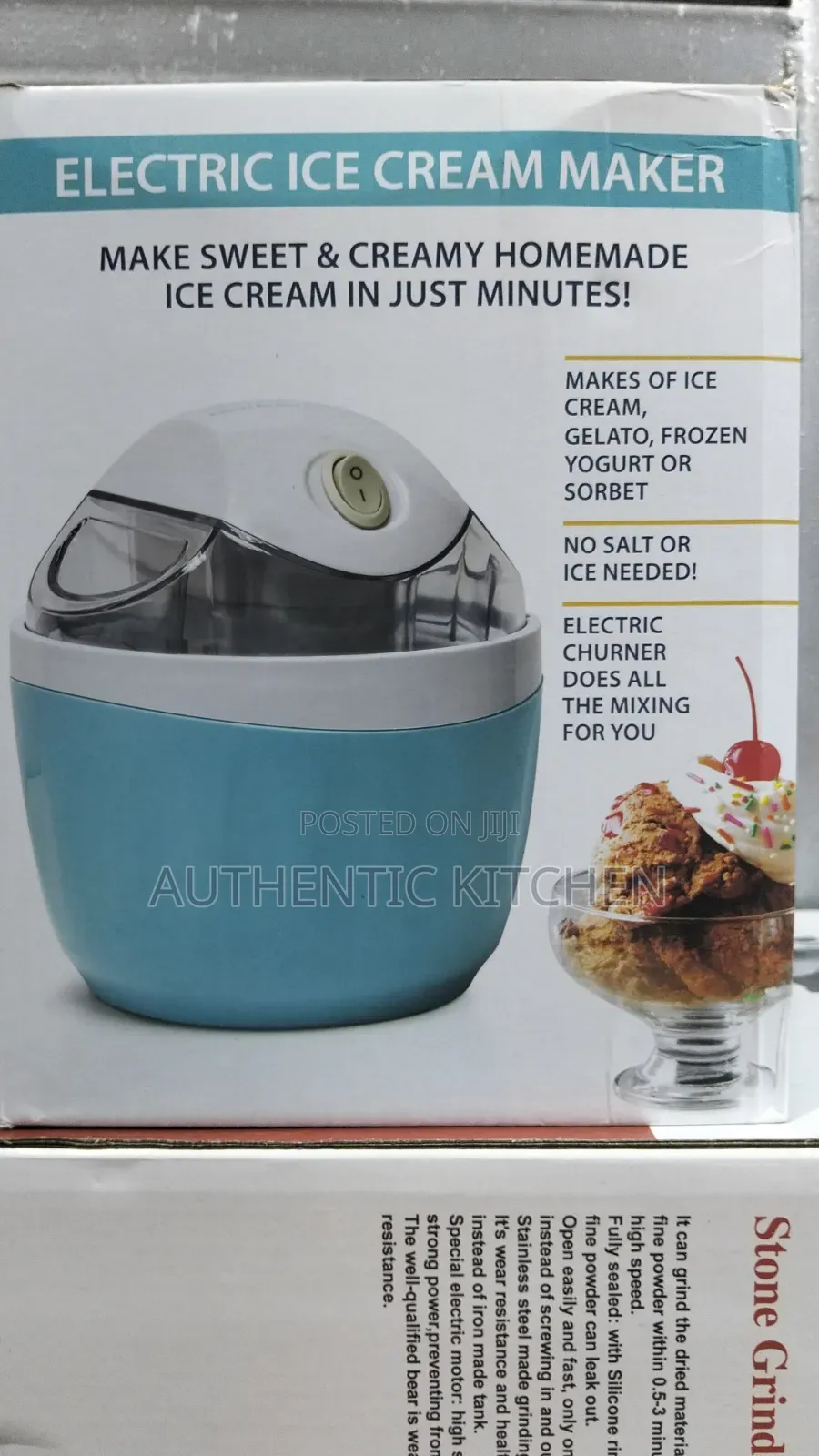 Electric Ice Cream Maker and Frozen Yogurt Maker