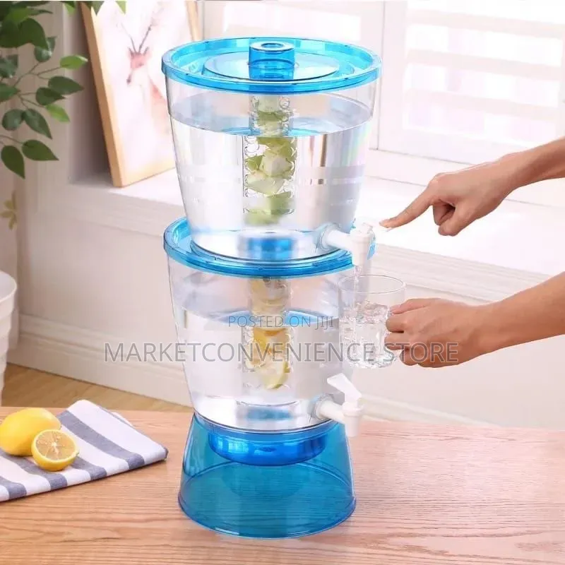 13ltrs Acrylic Double Beverage Juice Dispenser