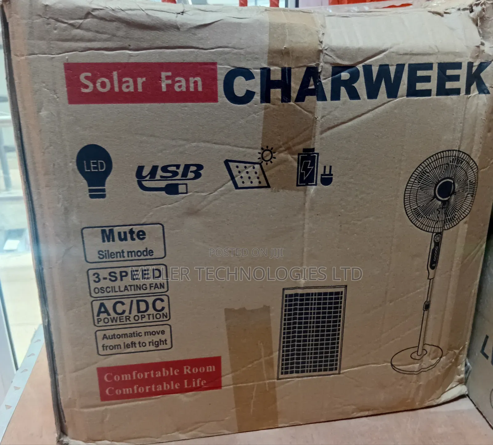 Charweek Solar Fan 16inch