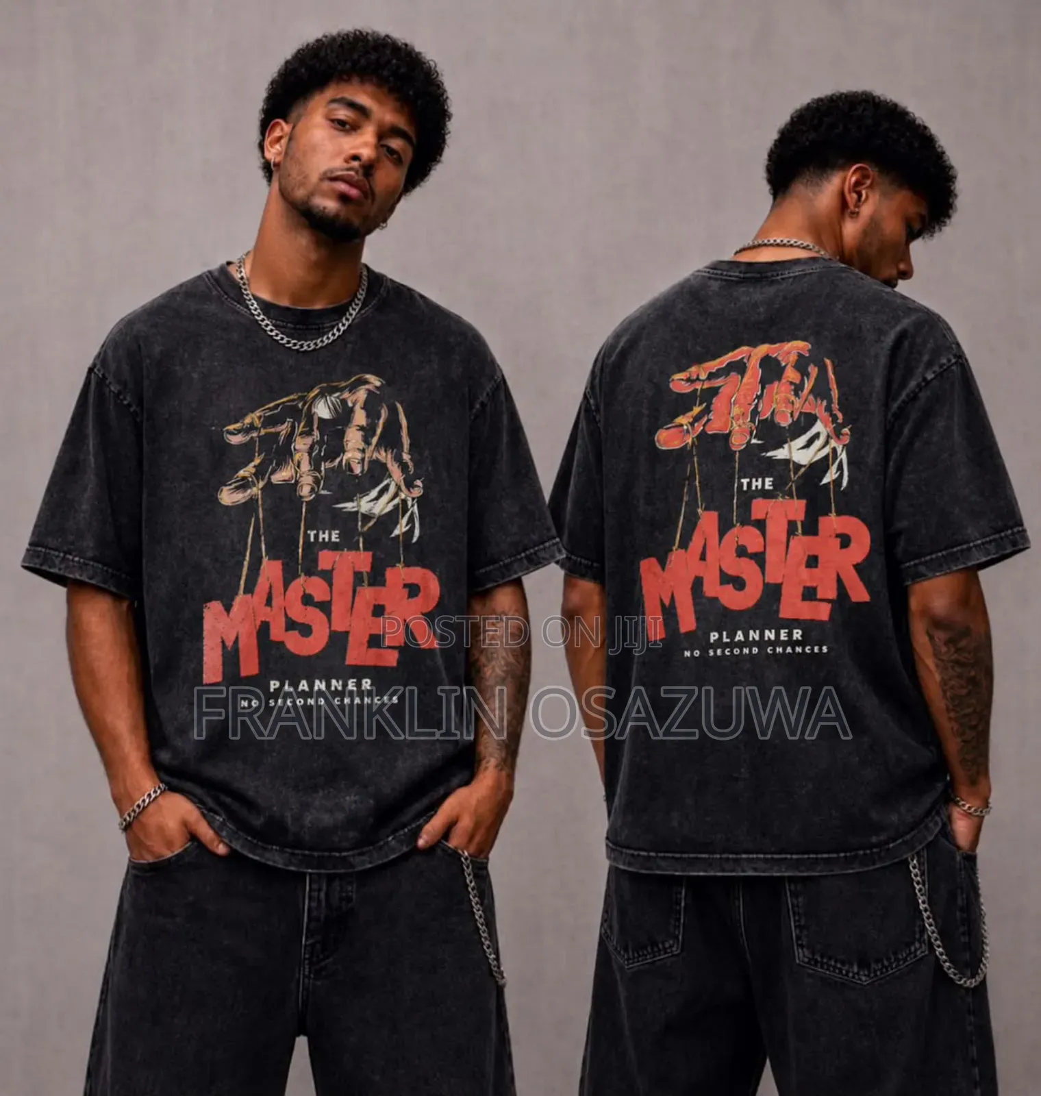 Men's Premium Oversized Vintage Washed Graphic T-Shirt –Streetwear