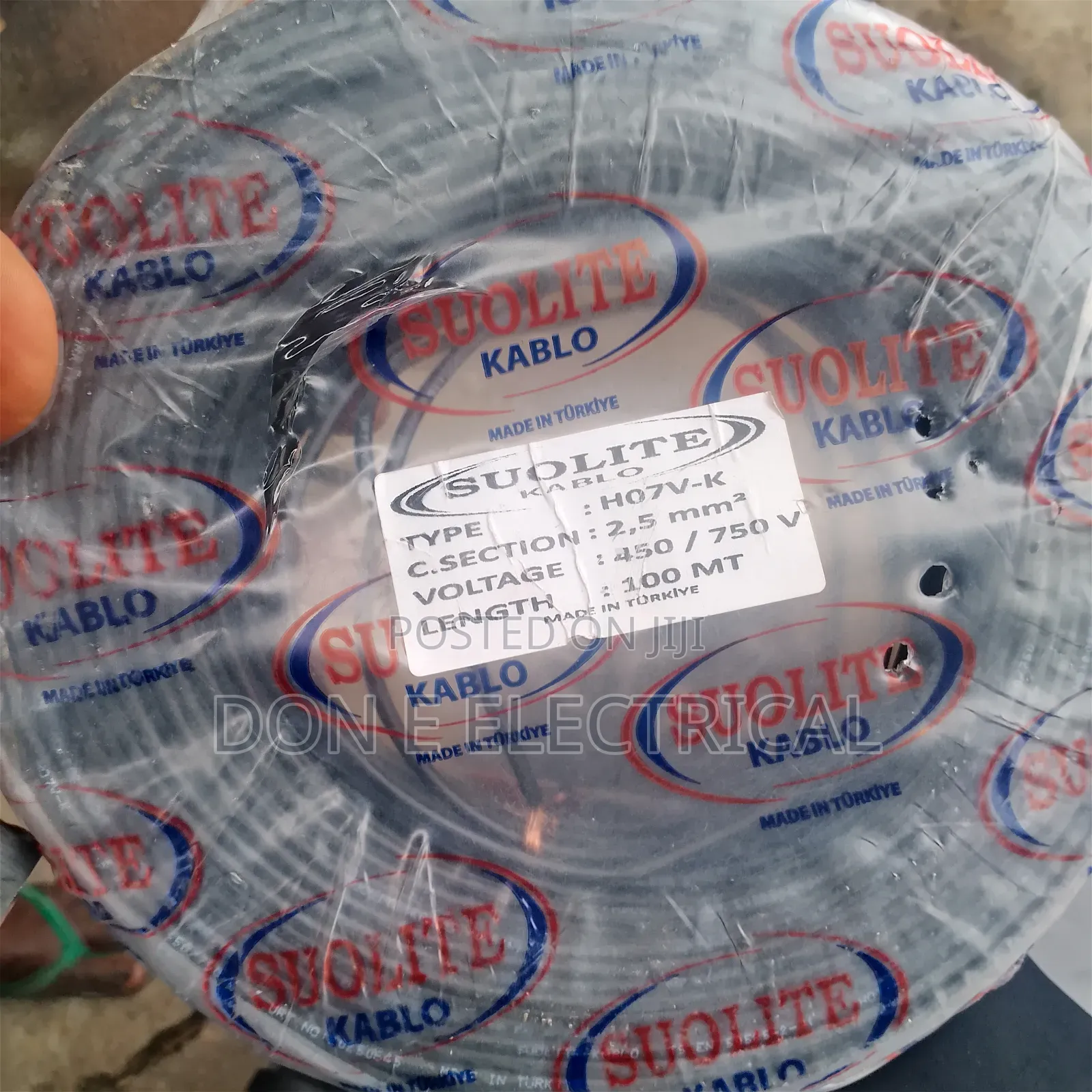 2.5mm Dc Flexible Cable Suolite 100metrs