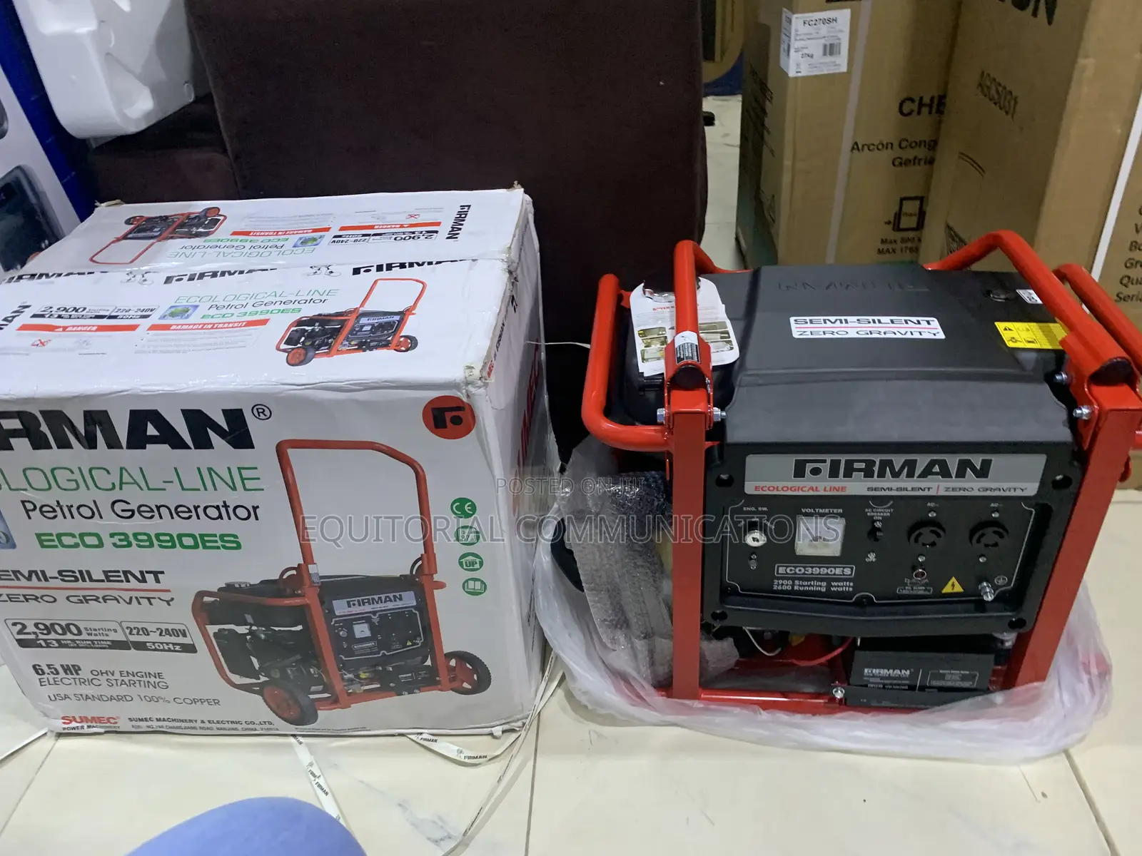 SUMEC FIRMAN 2.9KVA Generator With Wheels and Handle