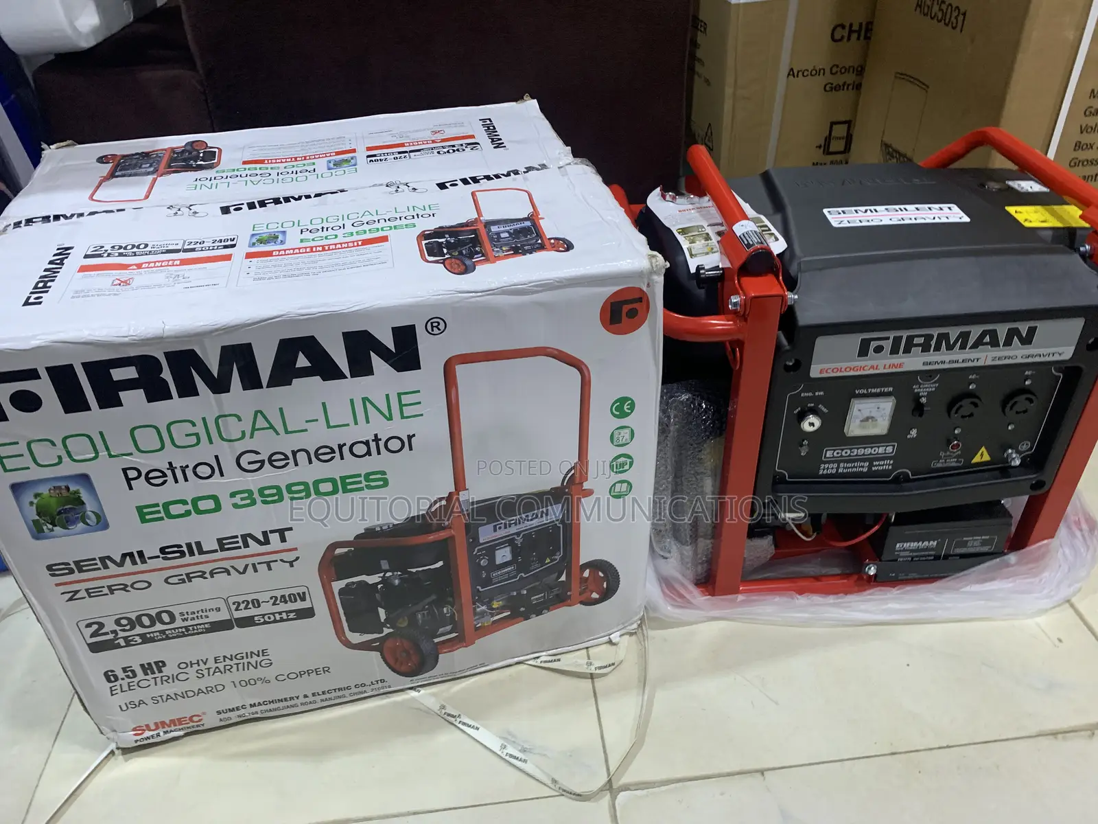 Sumec Firman 2.9kva Eco3990es Reliable Petrol Generator