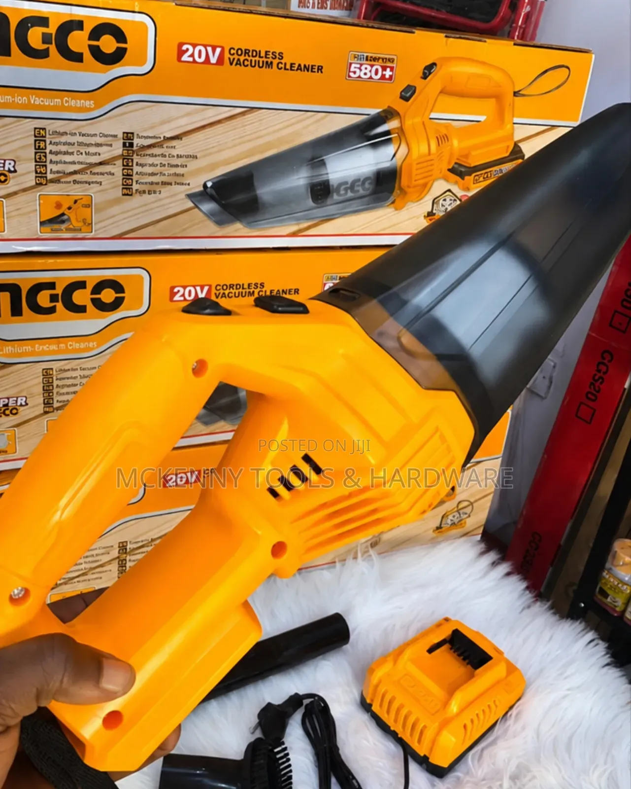 Ingco 20V Cordless Lithium-Ion Vacuum Cleaner (Model: CVLI20126).