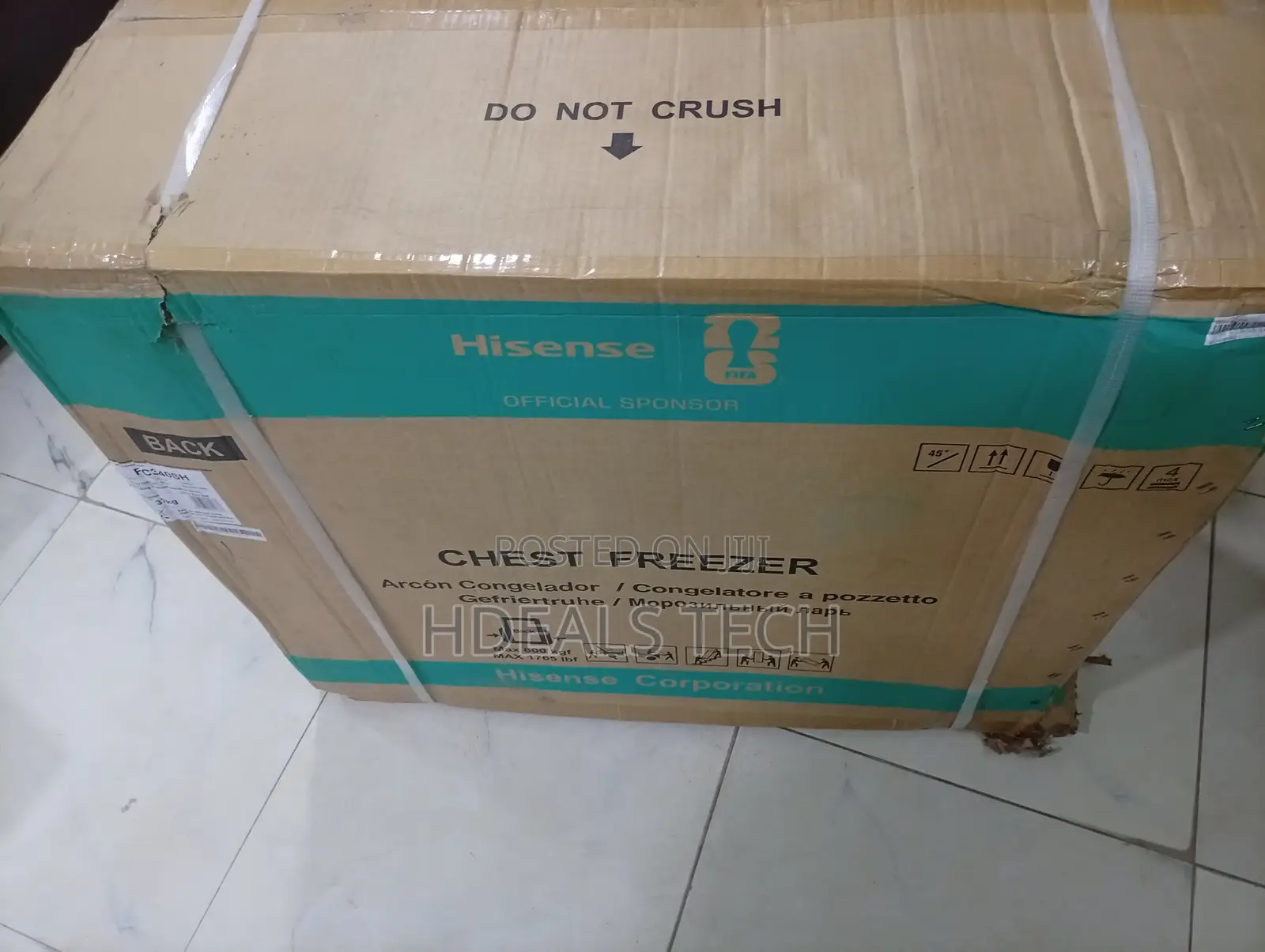 Hisense 250 Liters Chest Freezer FC340SH - Fast Freeze
