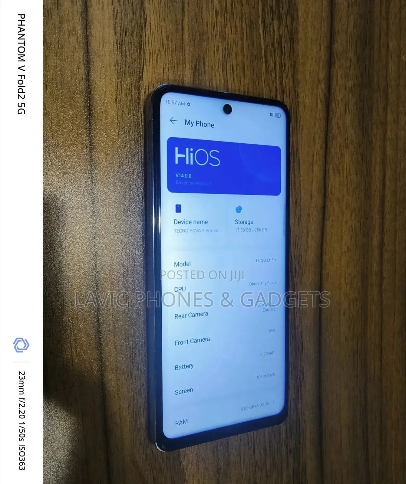 New Tecno Pova 5 Pro 256 GB Blue