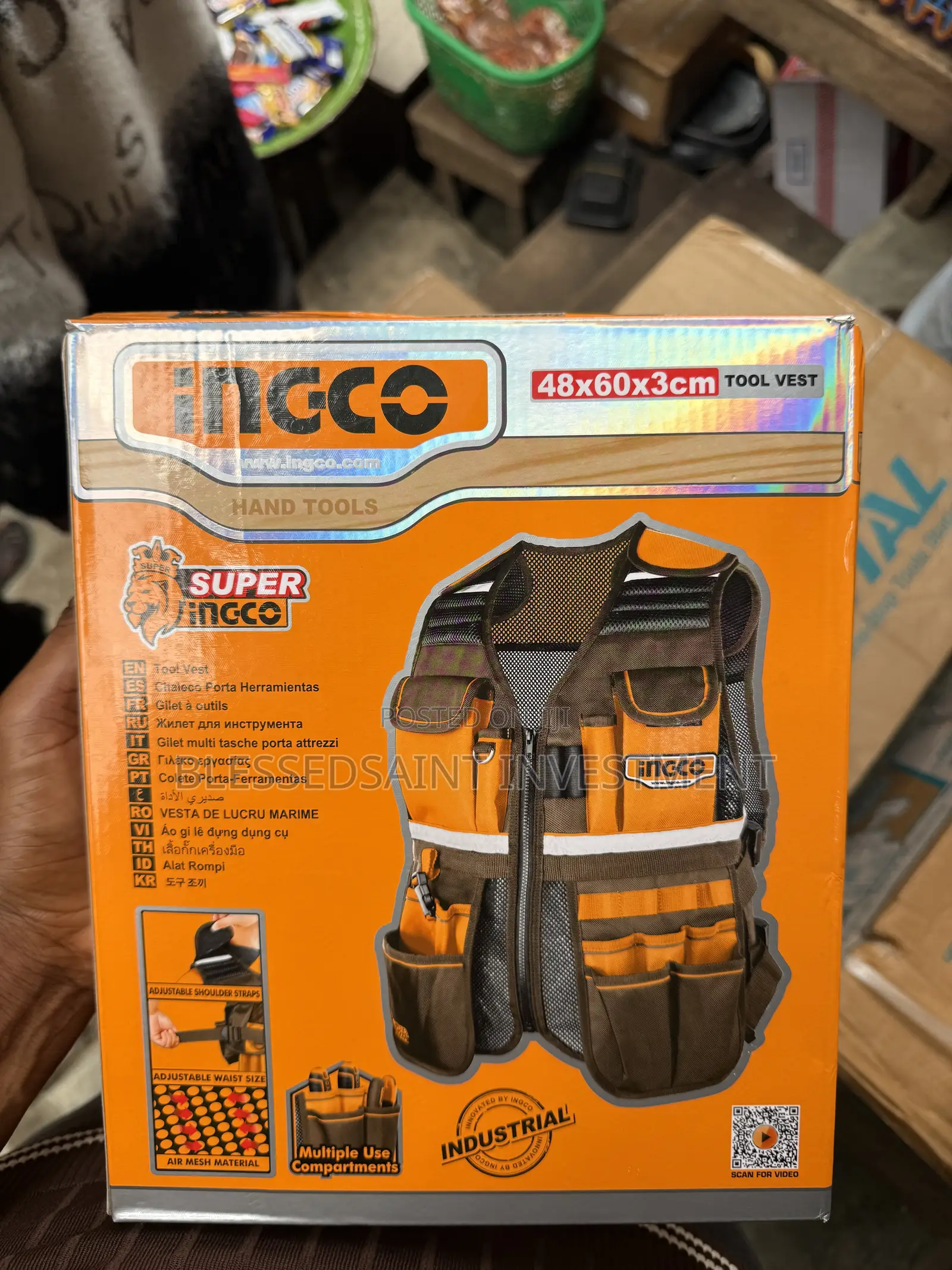 Ingco Tool Vest 48x60x3cm