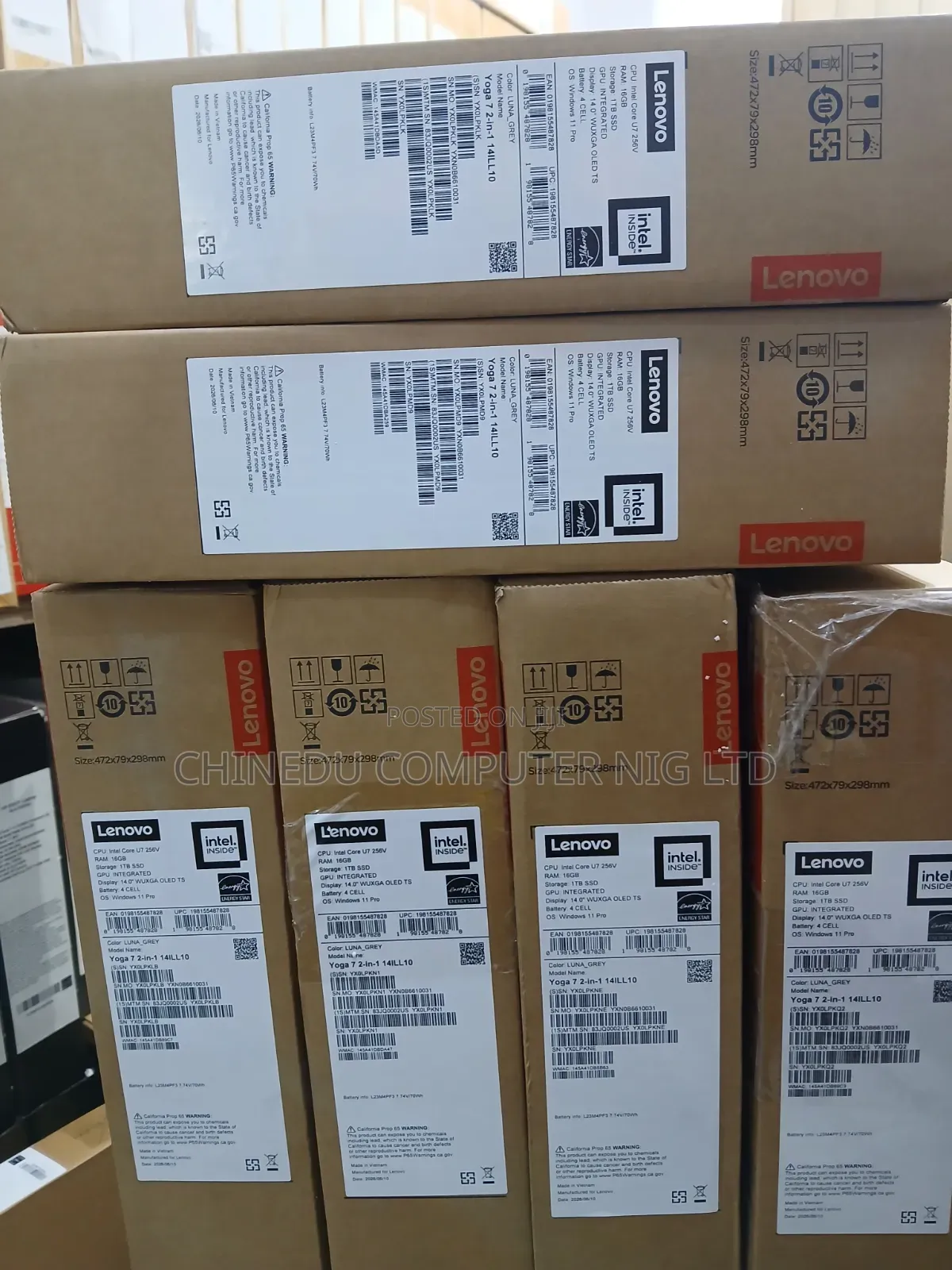 New Laptop Lenovo Yoga 7i 16GB Intel Core Ultra 7 SSD 1T