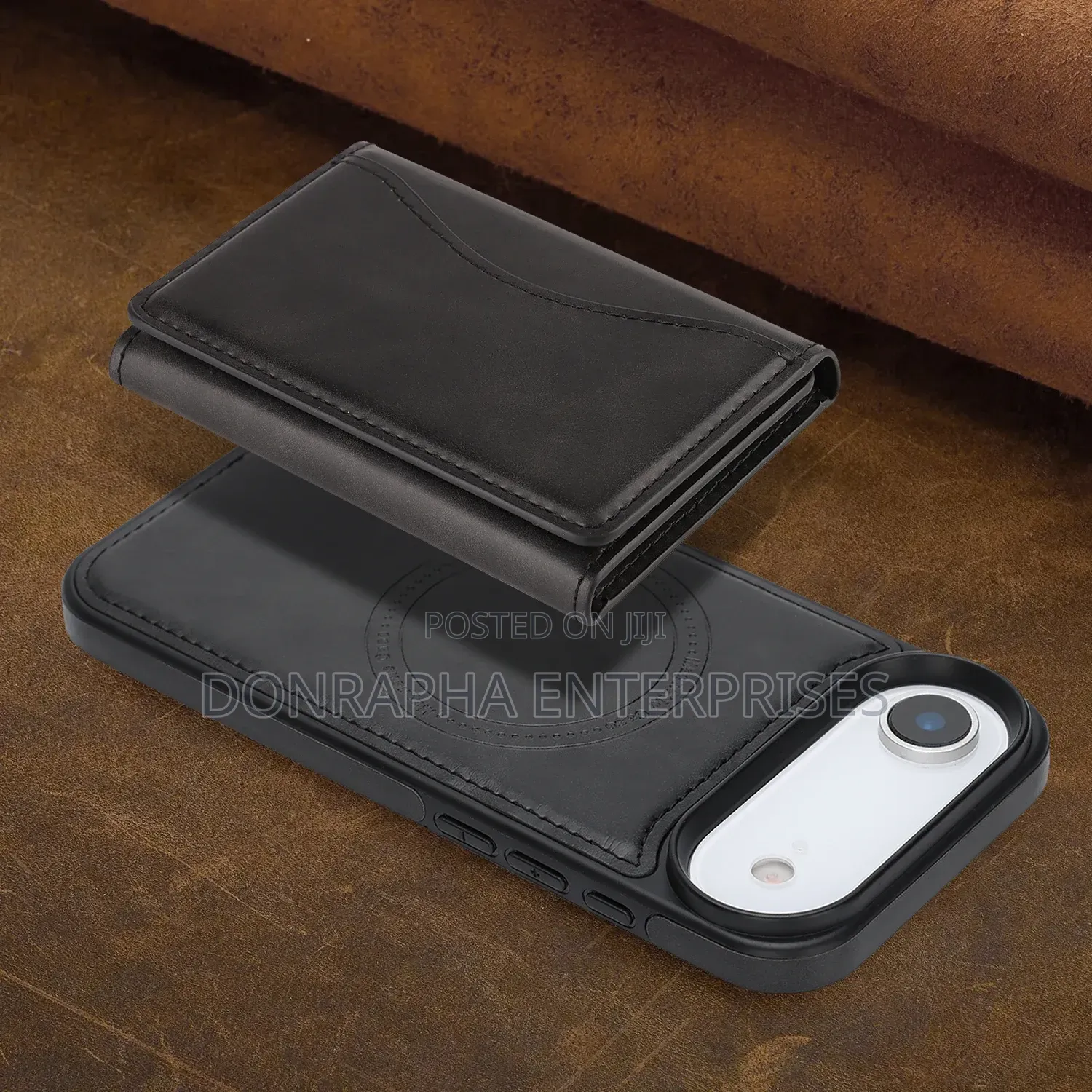 iPhone 17 Air Leather Case Cover - Premium PU Leather Anti-Shock
