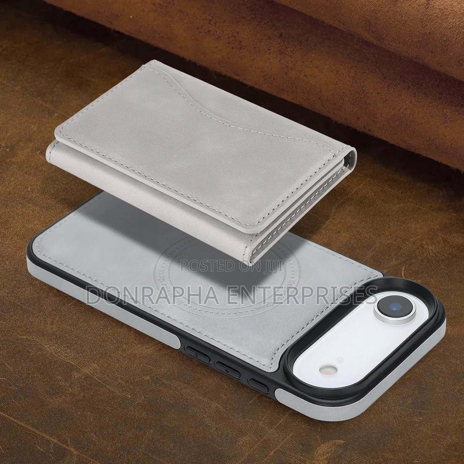 iPhone 17 Air Leather Case Cover - Premium PU Leather Anti-Shock
