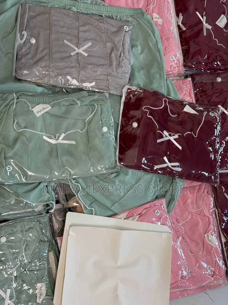 Charm Signature 2-Piece Top Shorts Spandex Nightwear/Loungewear Set