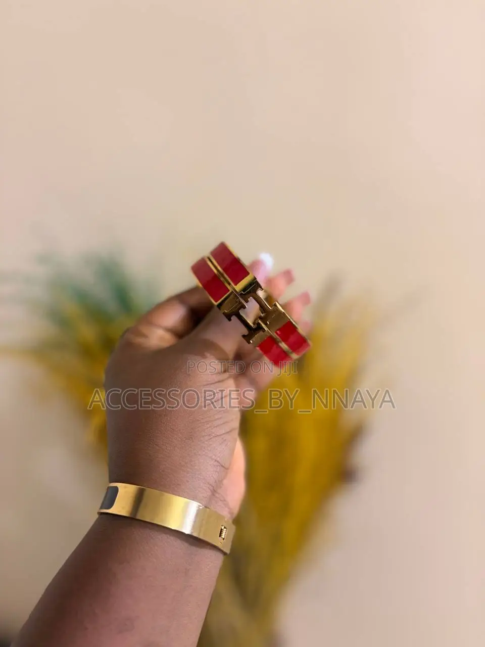 Red Hermes Bangle