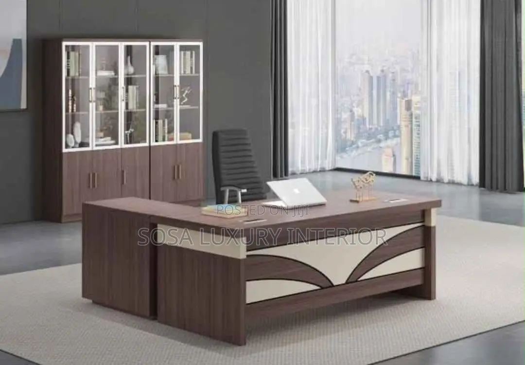 Premium Imported Luxury L-Shaped Executive Office Desk
