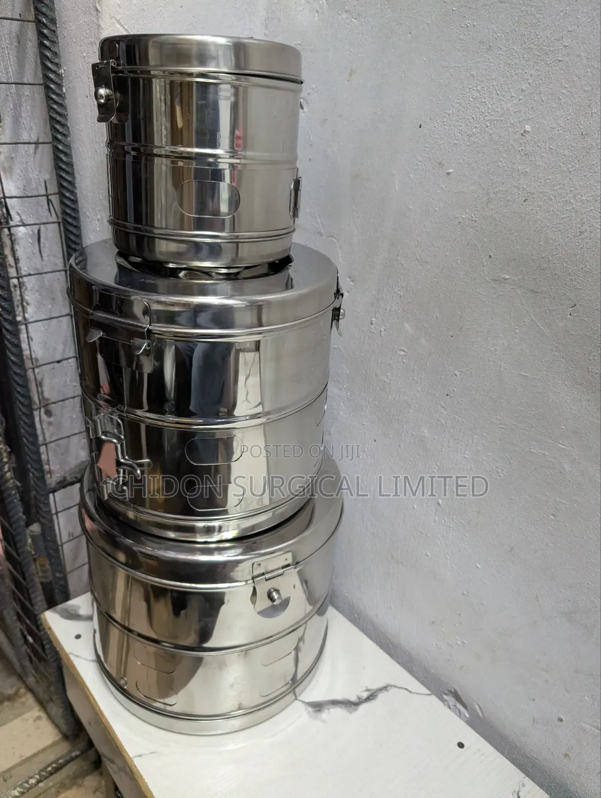 Dressing/Sterilizing Drum Set of 3