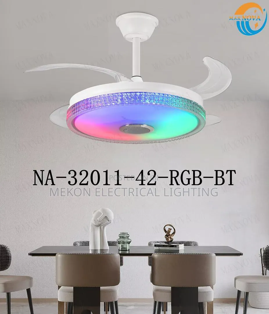 Retractable Led Fan Chandelier