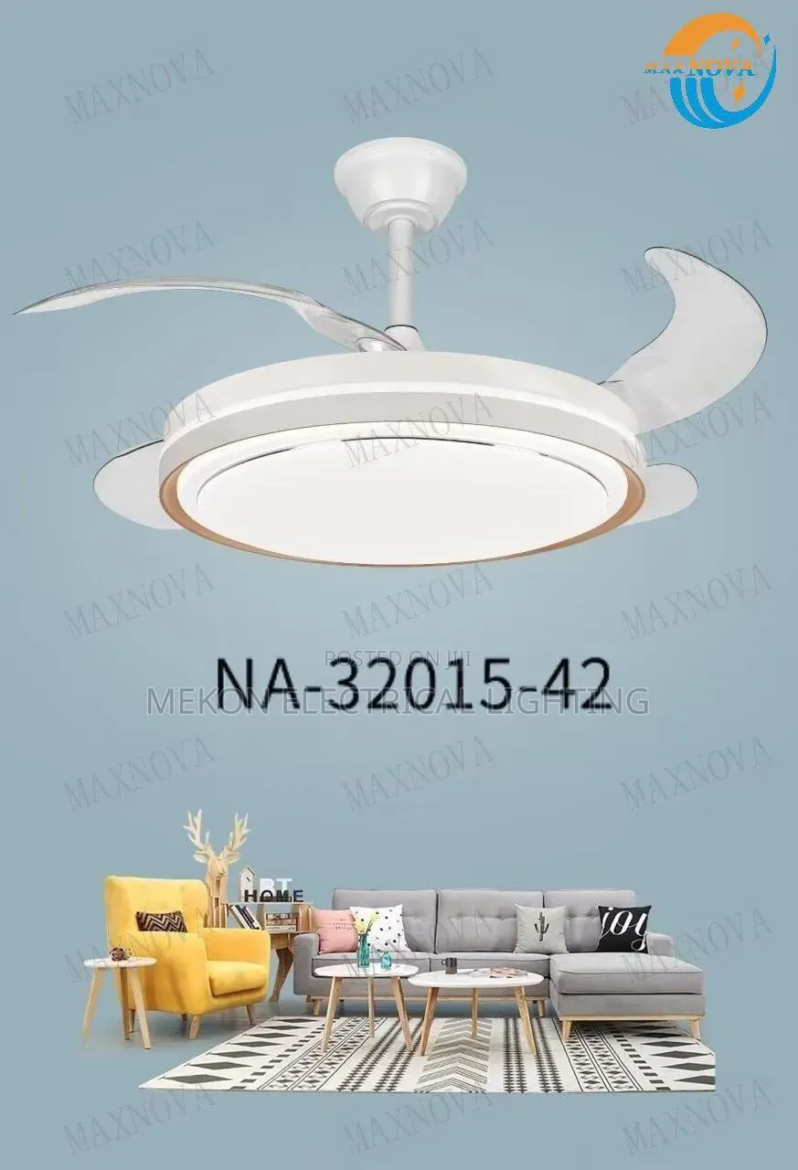 Retractable Led Fan Chandelier