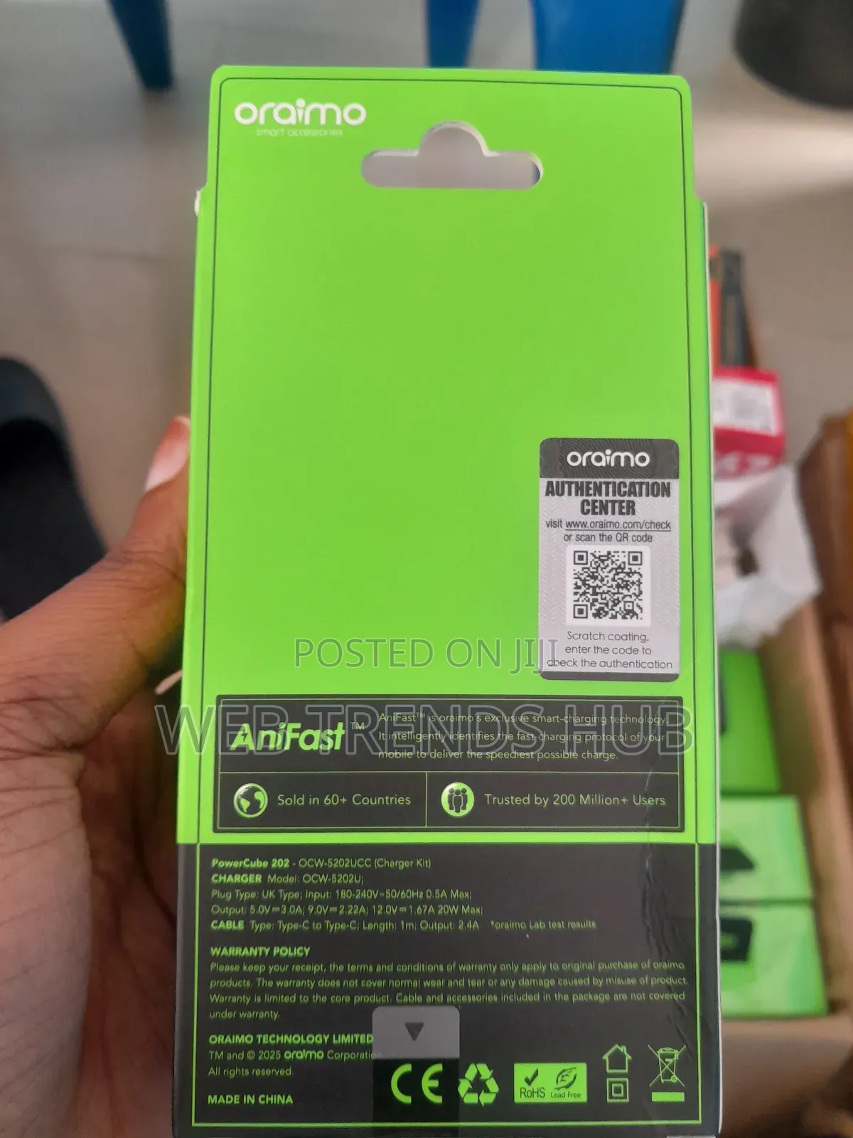 Oraimo Type-C to Type-C PowerCube 202 (OCW-5202UCC)