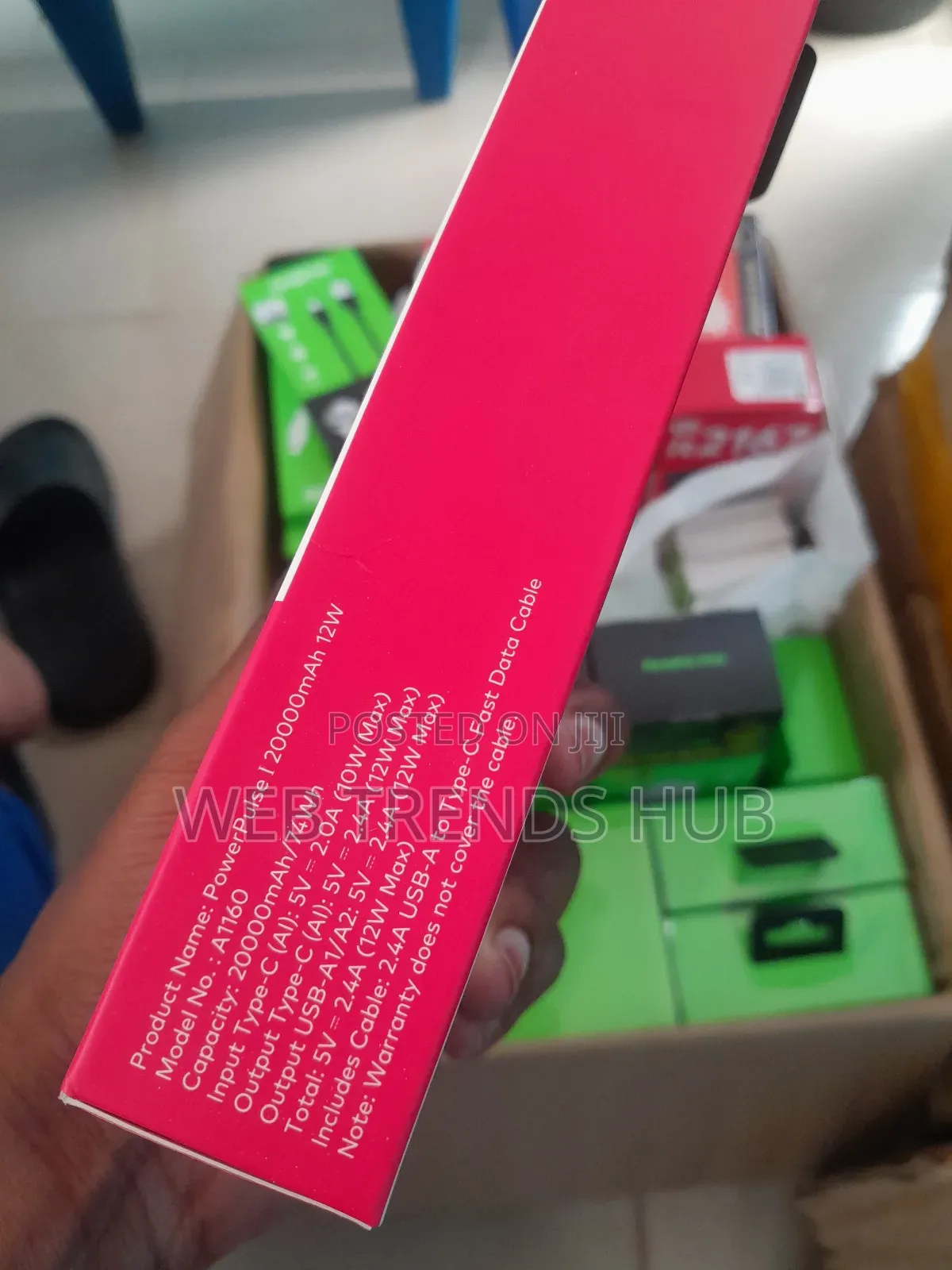 Brand New Itel Powerpulse 20,000mah Powerbank (A1160)- 12w Fast Charge