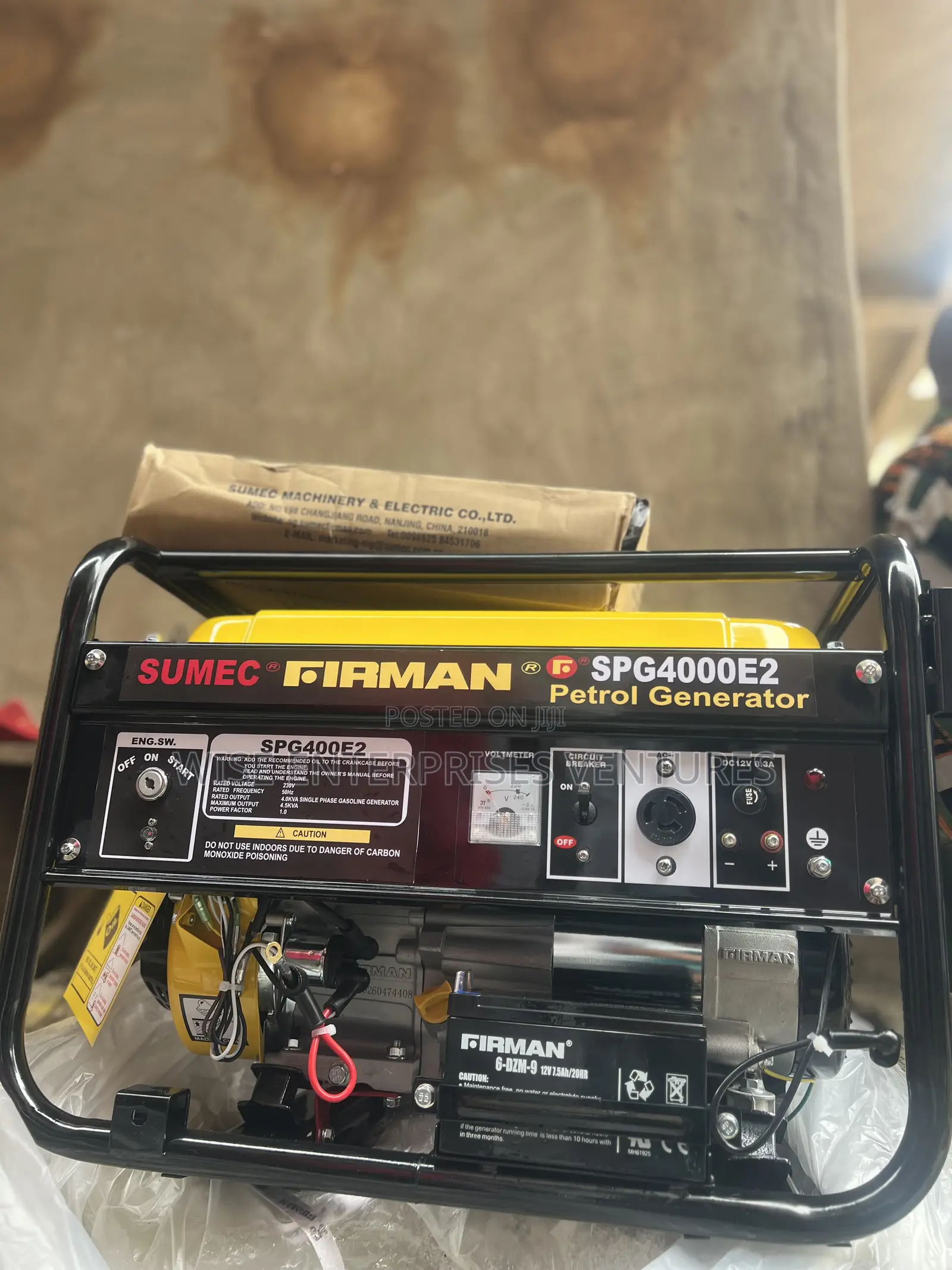 Sumec Firman Spg4000 Key Starter 100% Copper Coil
