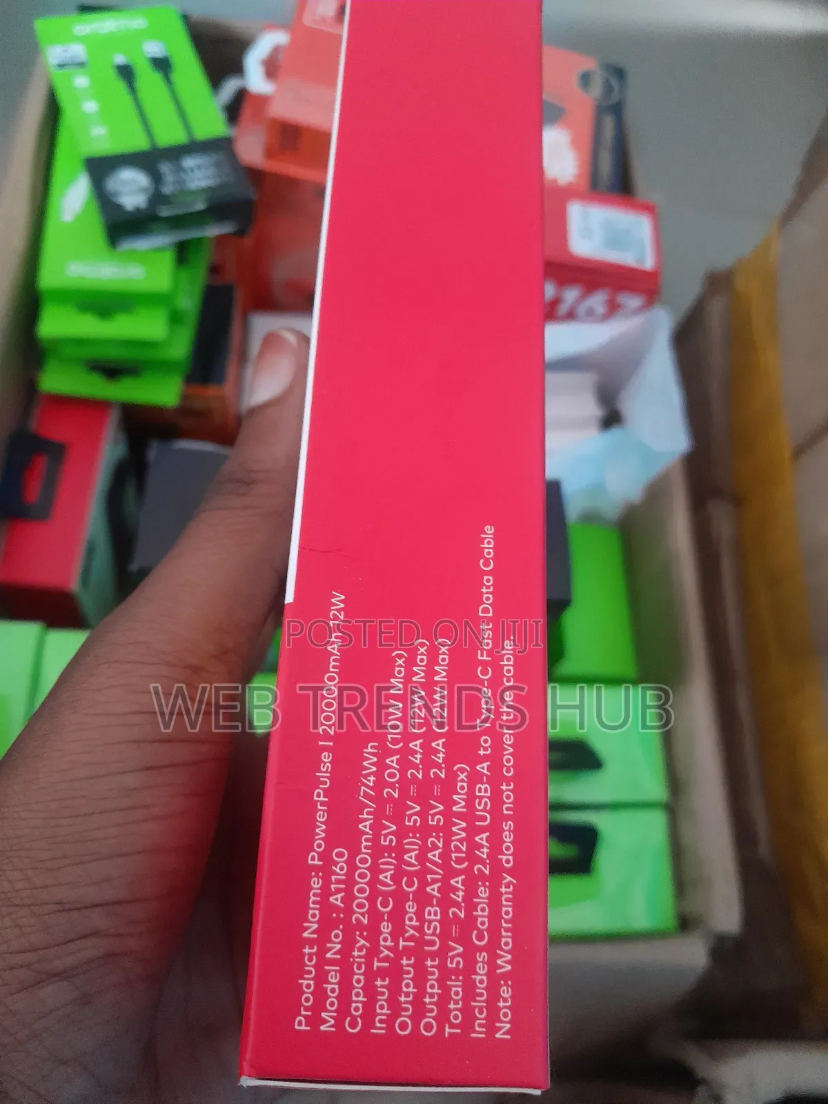 Itel Powerpulse 12W 20,000mAh Powerbank (A1160)