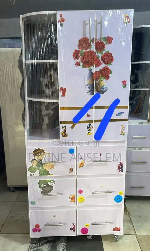 Children Cabinet Wardrobe Long Shelf