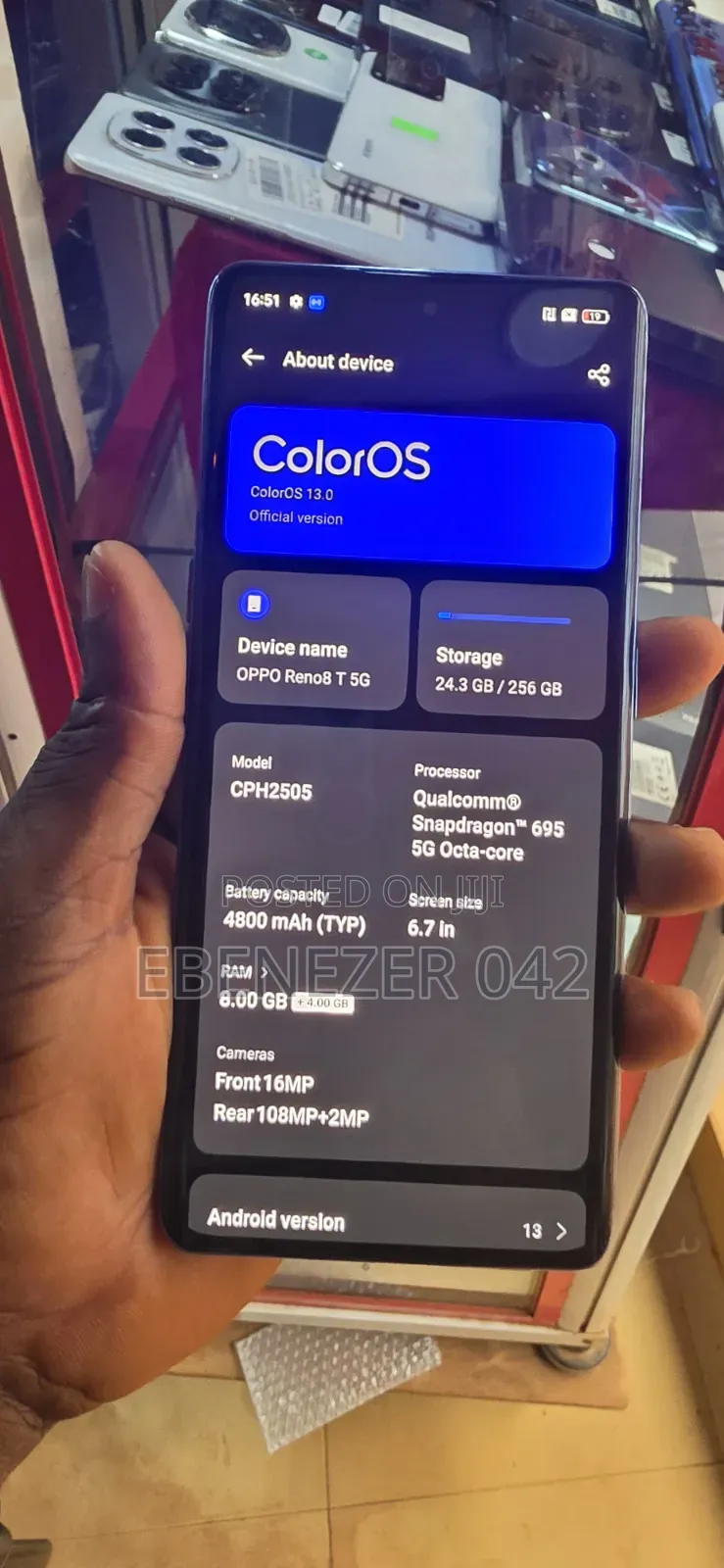 Oppo Reno 8T 256 GB Blue
