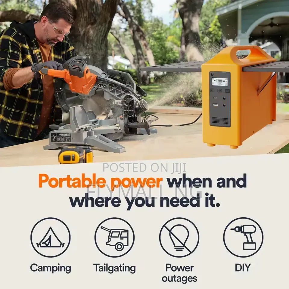 100W Portable Power Station Solar Generator Laptop Power Bank