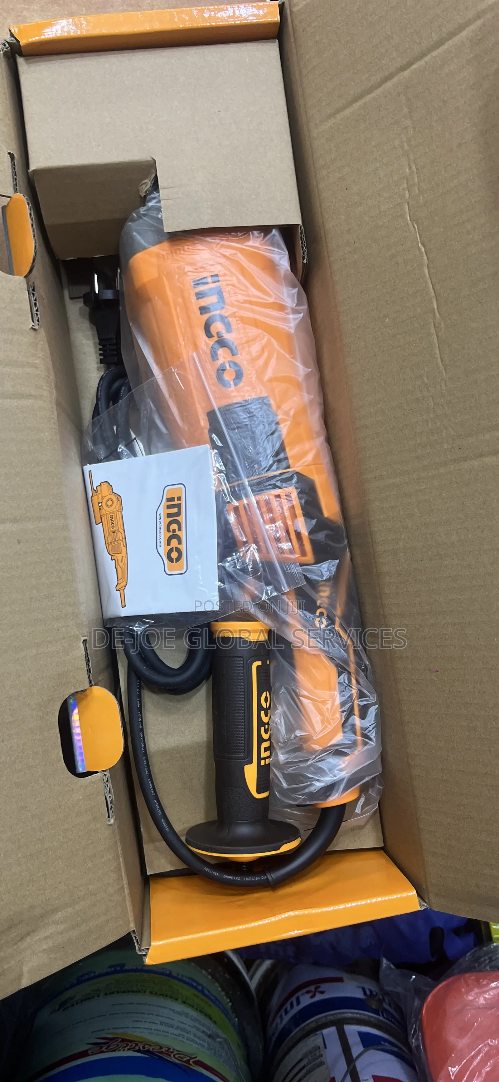 INGCO 3000W Angle Grinder 9 Inch Industrial Heavy Duty Spindle Lock