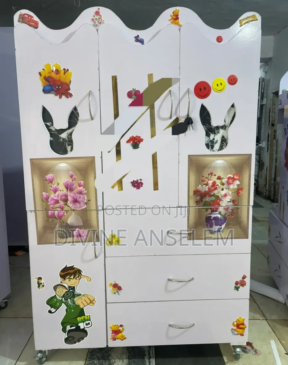 Children Cabinet Wardrobe Wide