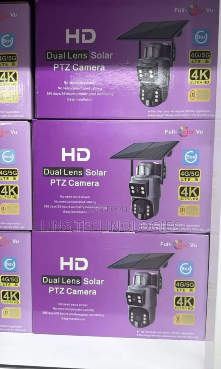 Ubox 4g Dual Lens Solar PTZ Camera