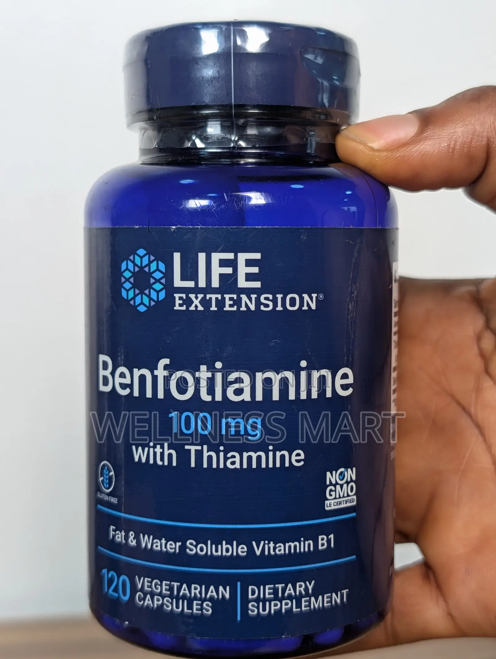 Life Extension Benfotiamine 100mg + B1 | Glucose Support -120 Caps